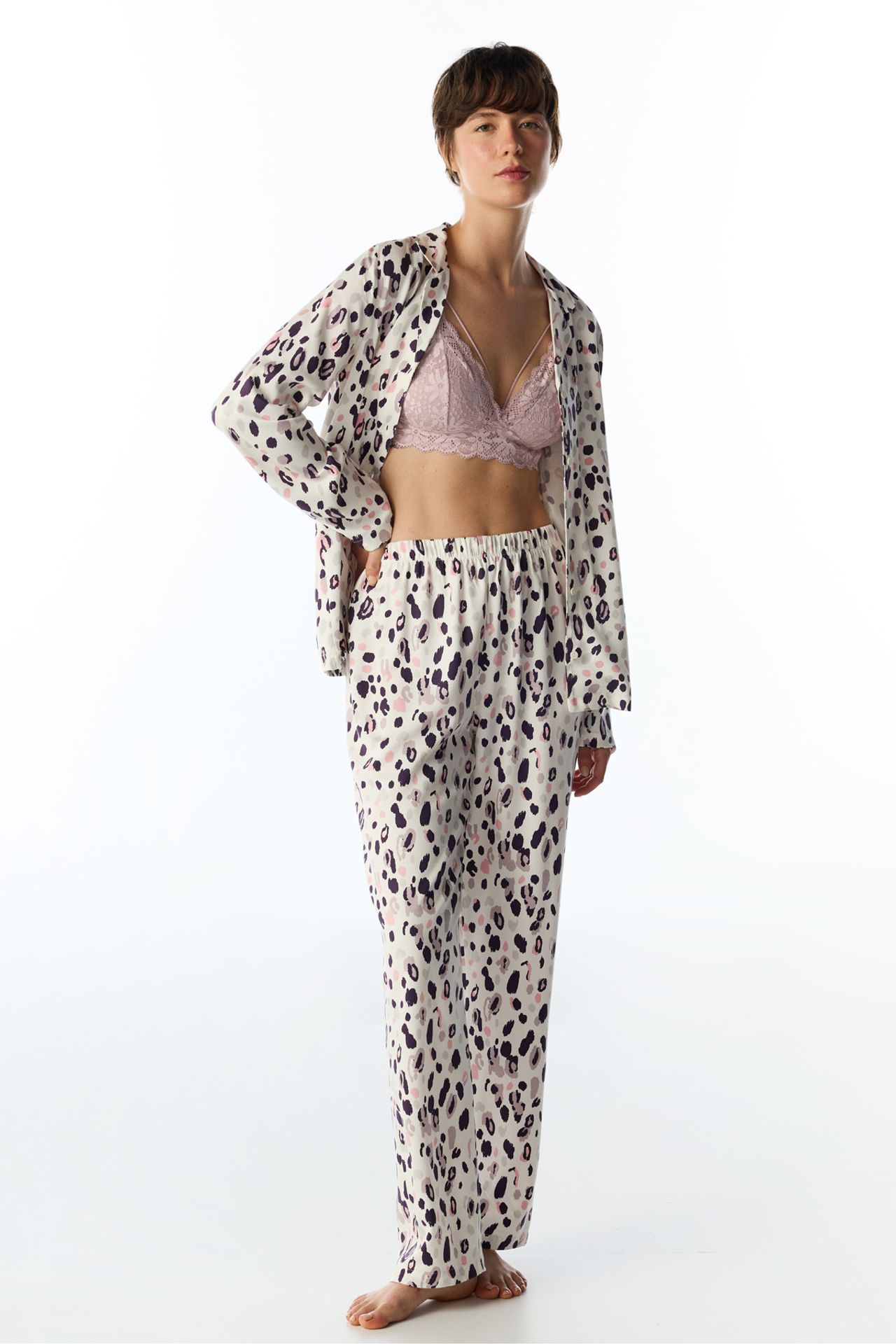 PENTI Midnight Mood Long Sleeve Shirt Pants Pajama Set 2
