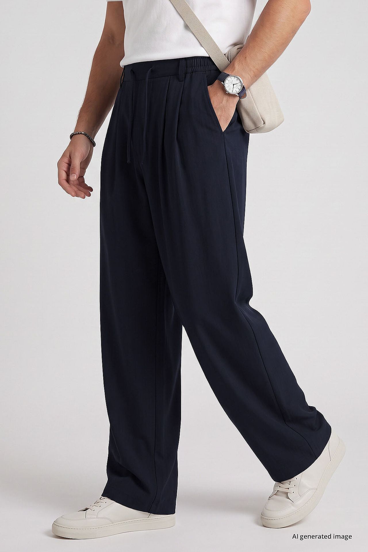 TOMMY Men's Viscose Blend Trousers 4