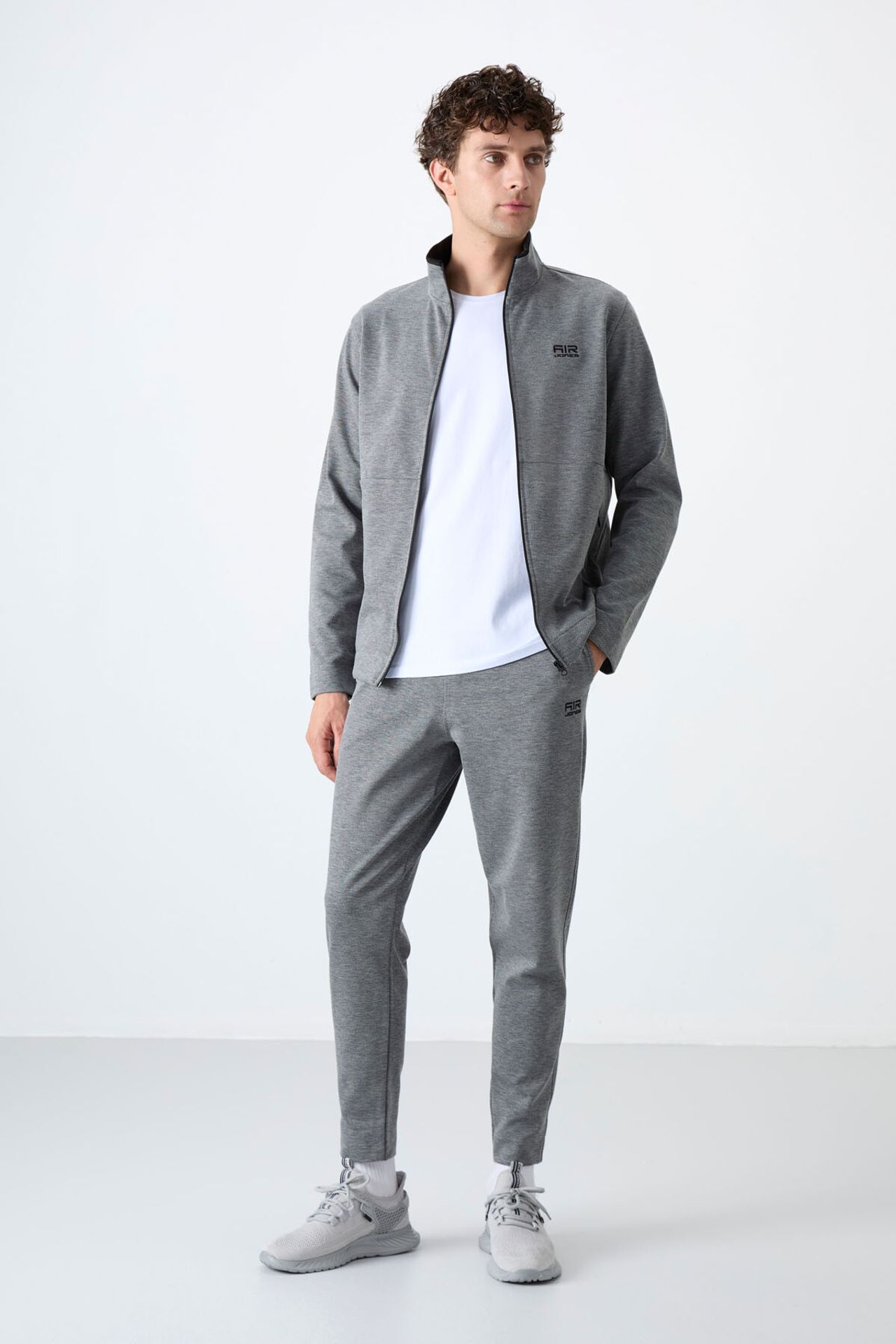 TOMMY Men's Zip-collar Sweatshirt And Pants Set 5