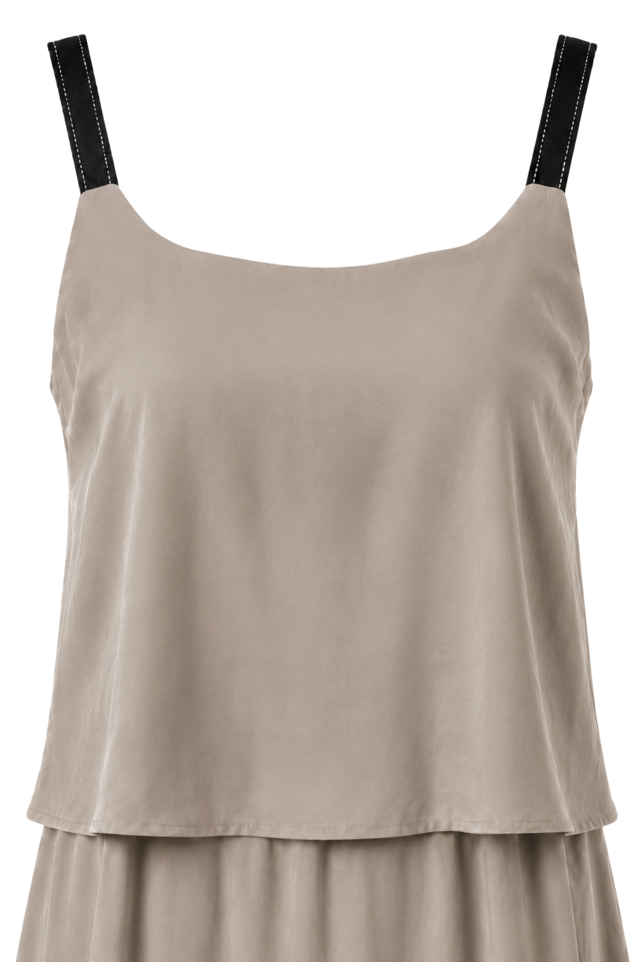 MIXRAY Sleeveless A-line Maxi Dress With Square Neckline 2