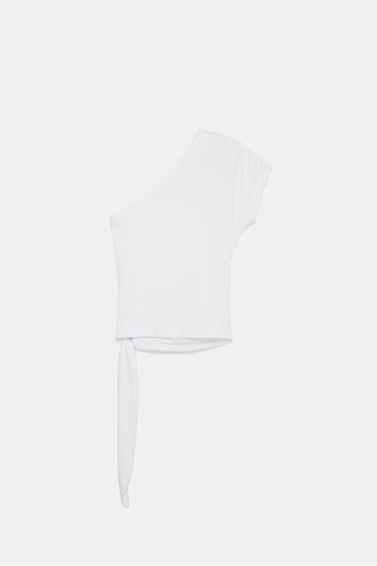 DILVIN Asymmetrical Tie Detail Blouse 7