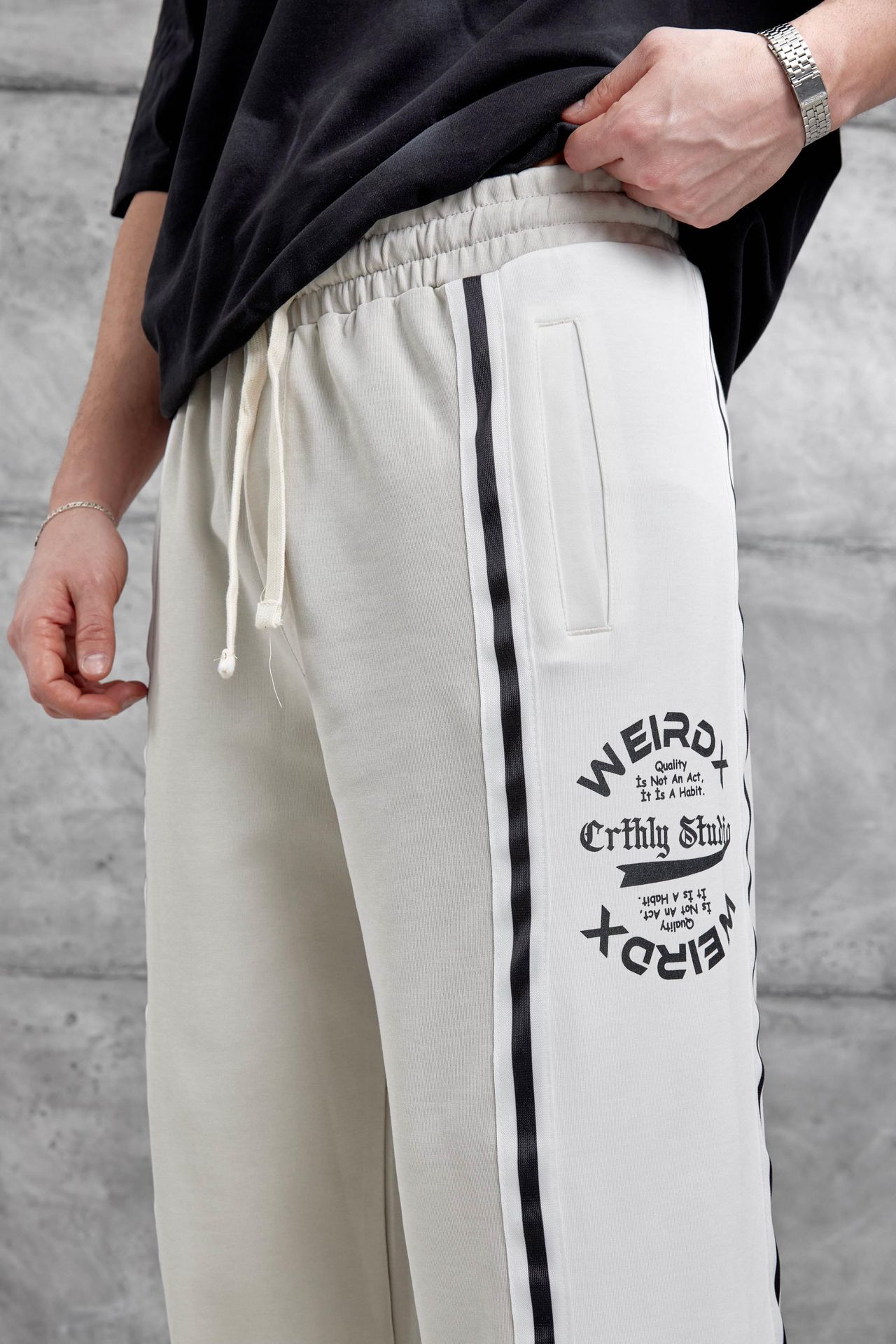 NOMARC Bol Geniş Paça İpli Jogger Pantolon 2