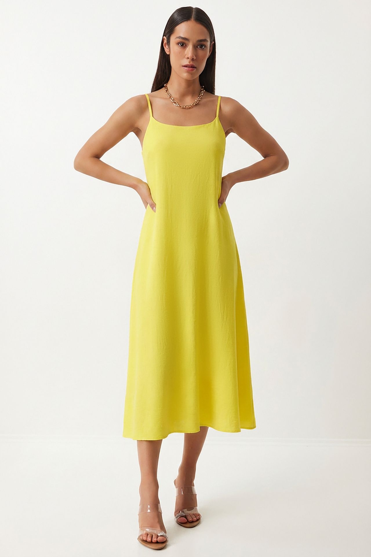 ISTANBUL Cotton Poplin Midi Slip Dress 2
