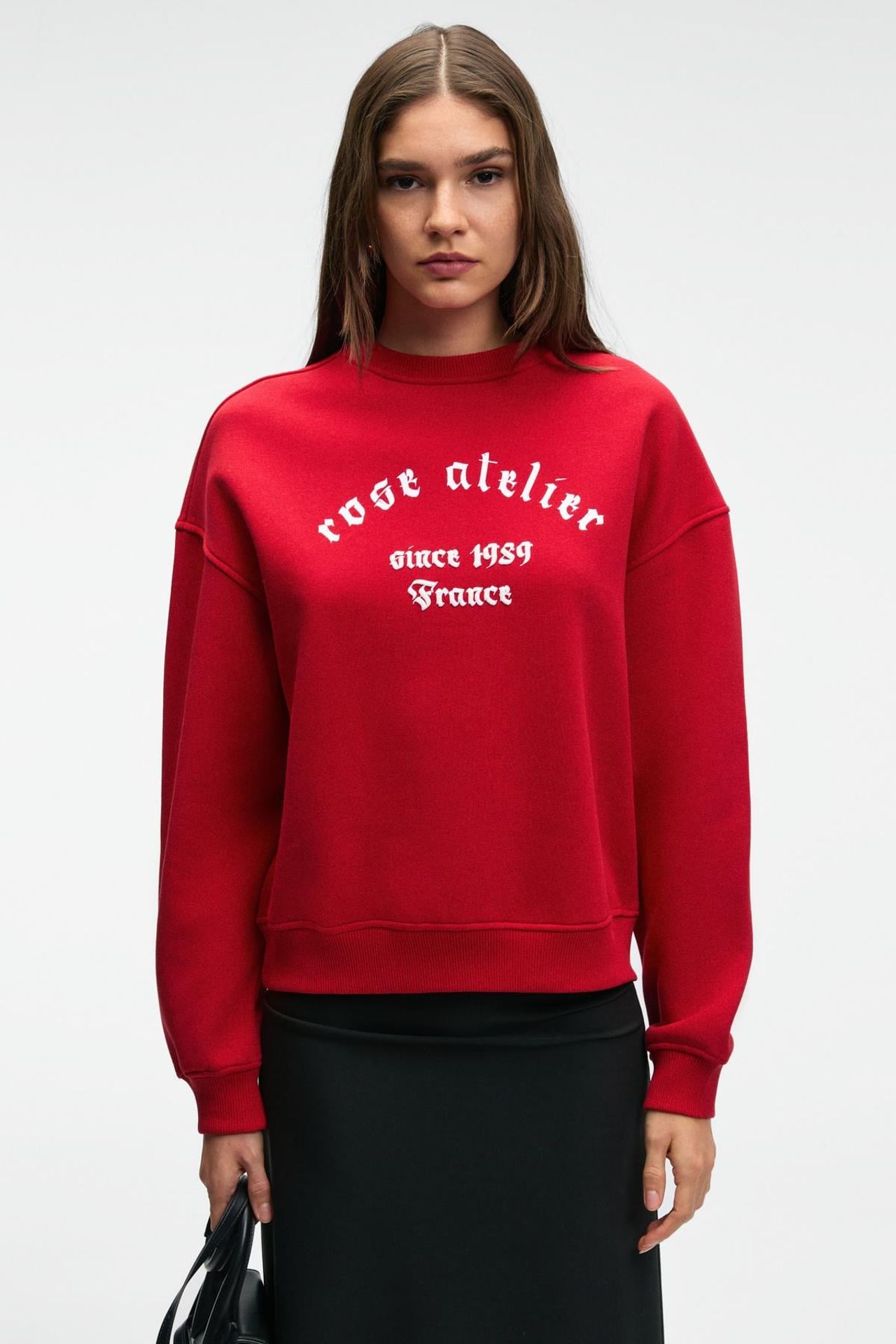 GRIMELANGE Printed Crew Neck Sweatshirt 1
