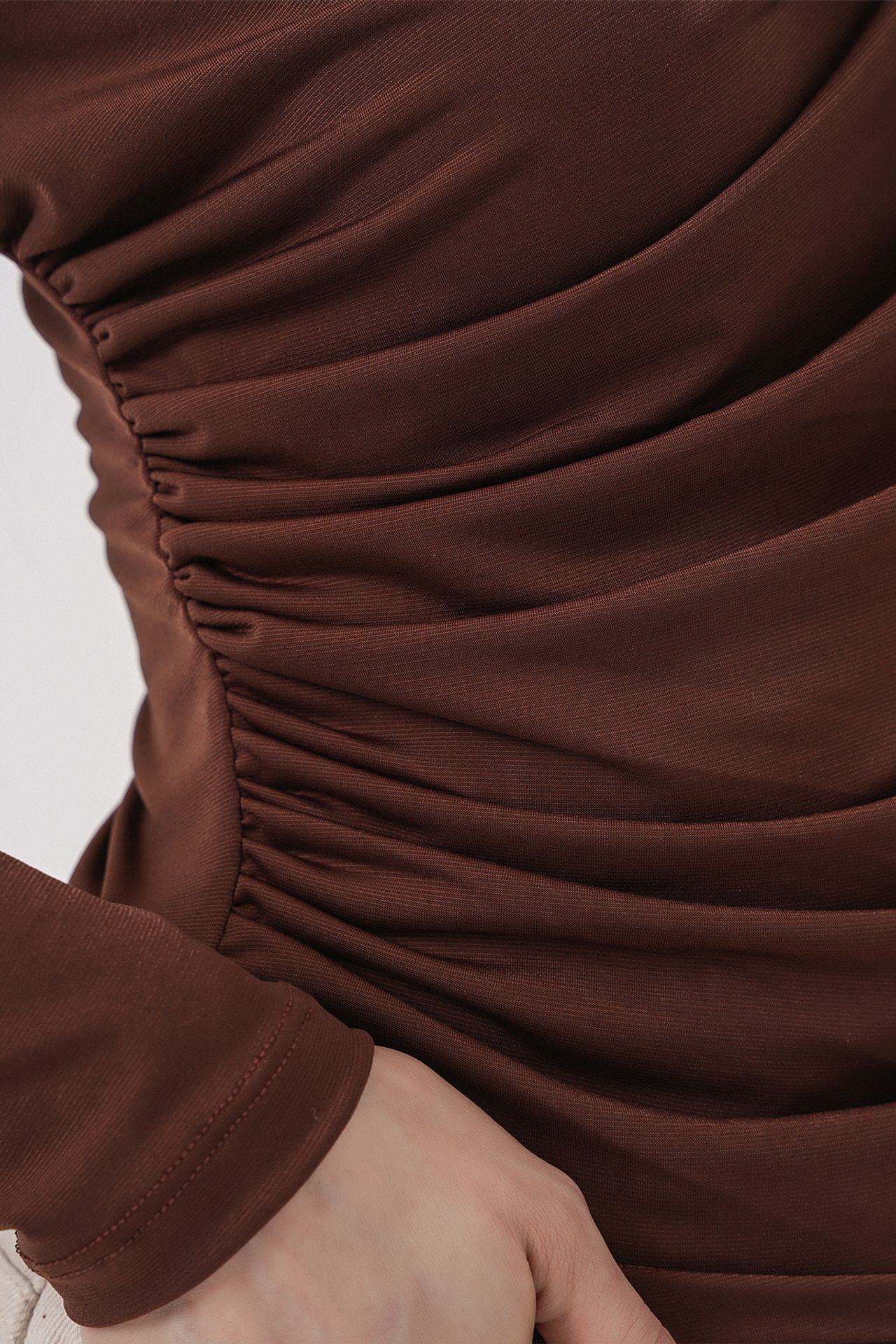 BDART Fitted Turtleneck Blouse with Drape Detail 6