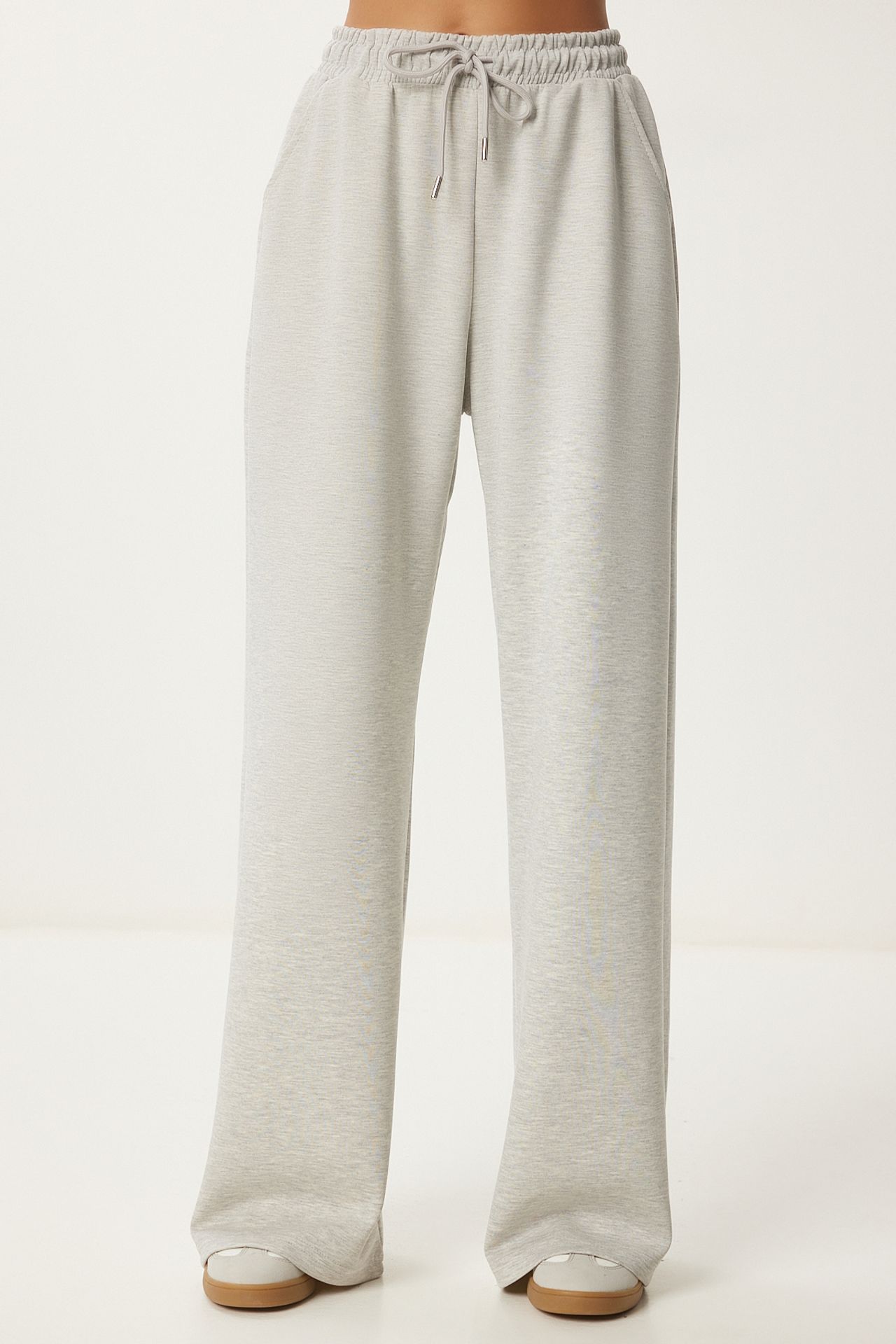 ISTANBUL Wide Leg Drawstring Waist Sweatpants 4