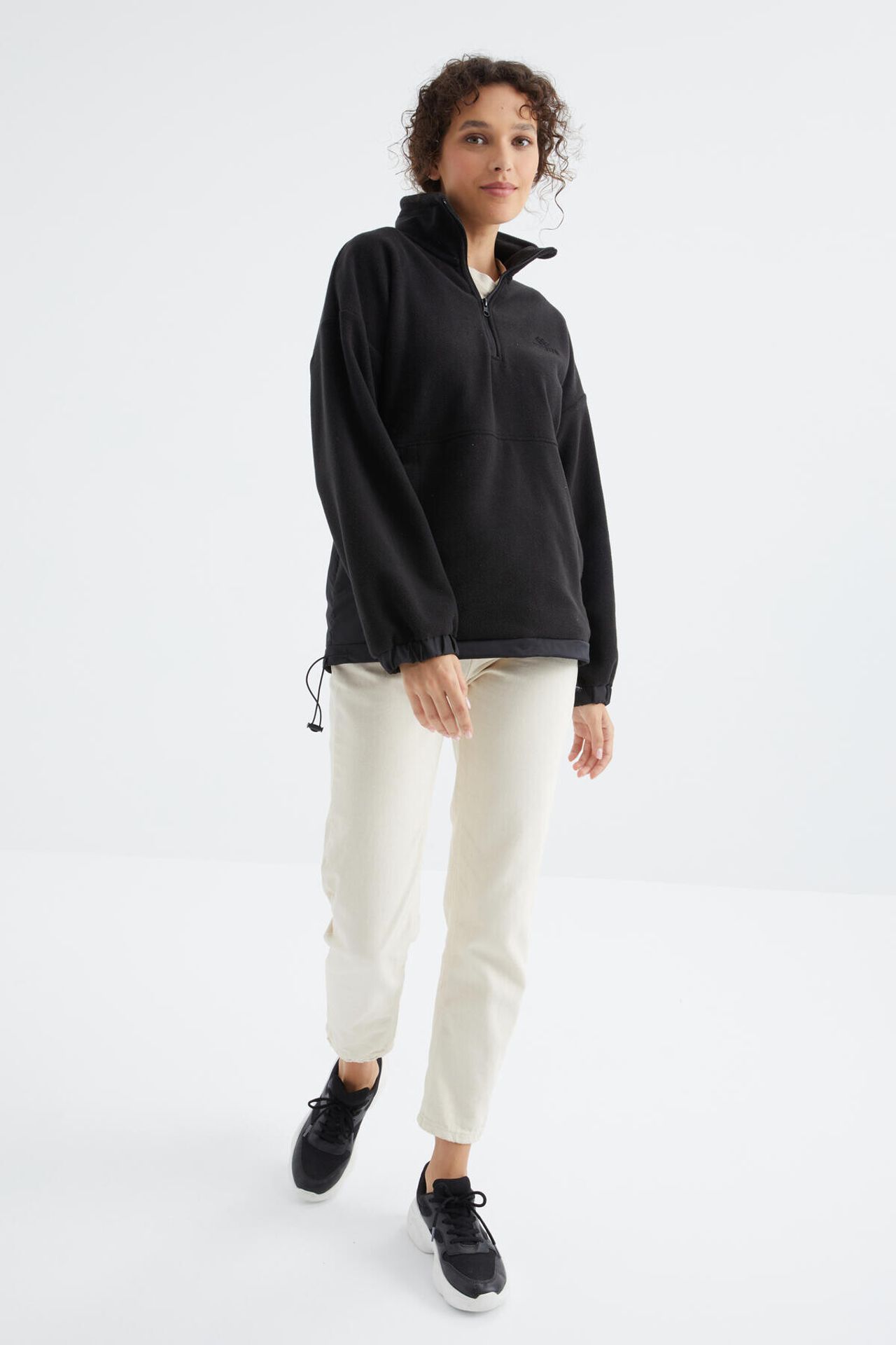 TOMMY Oversized Half-zip Plush Sweatshirt 4