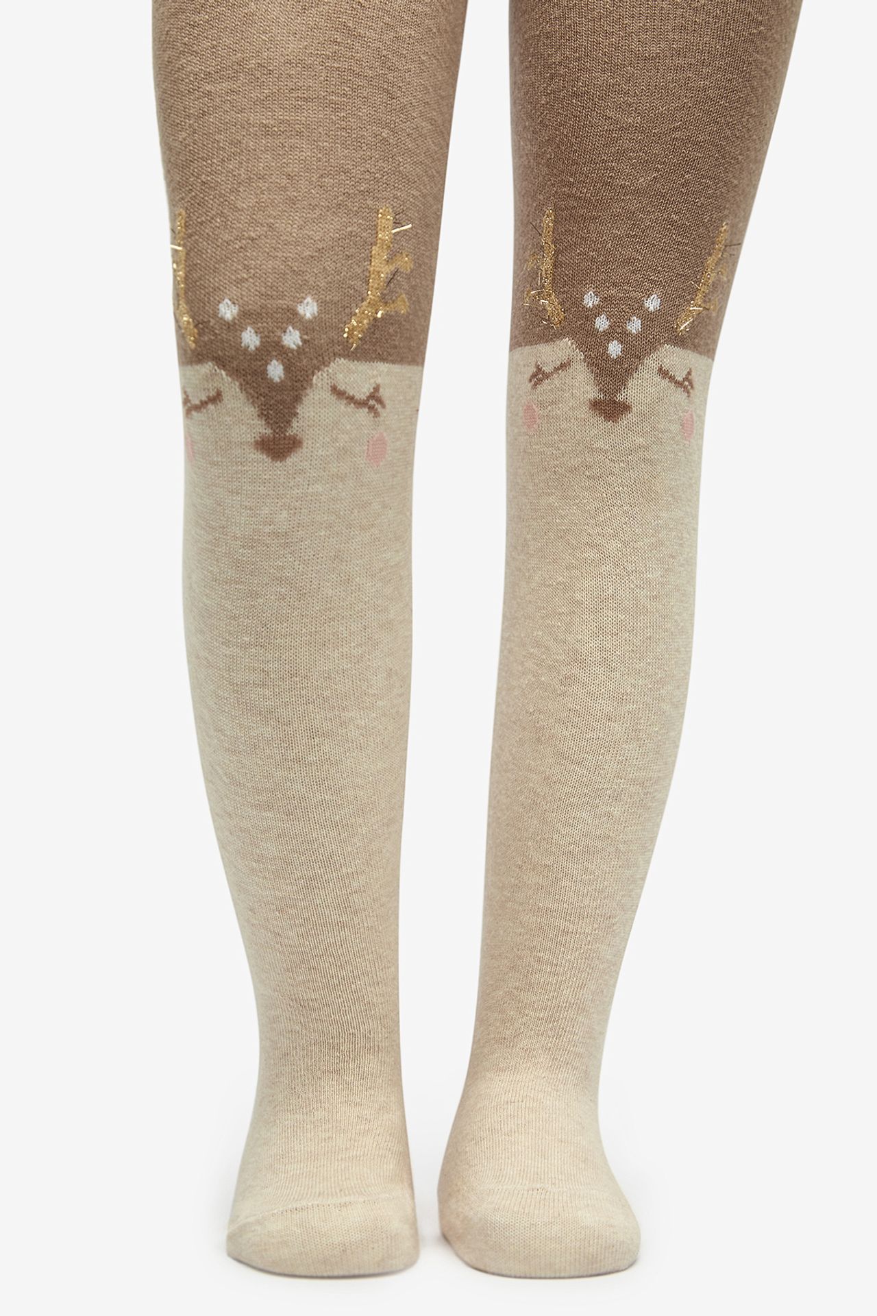 PENTI Girls' Pretty Sweet Deer Tights 3