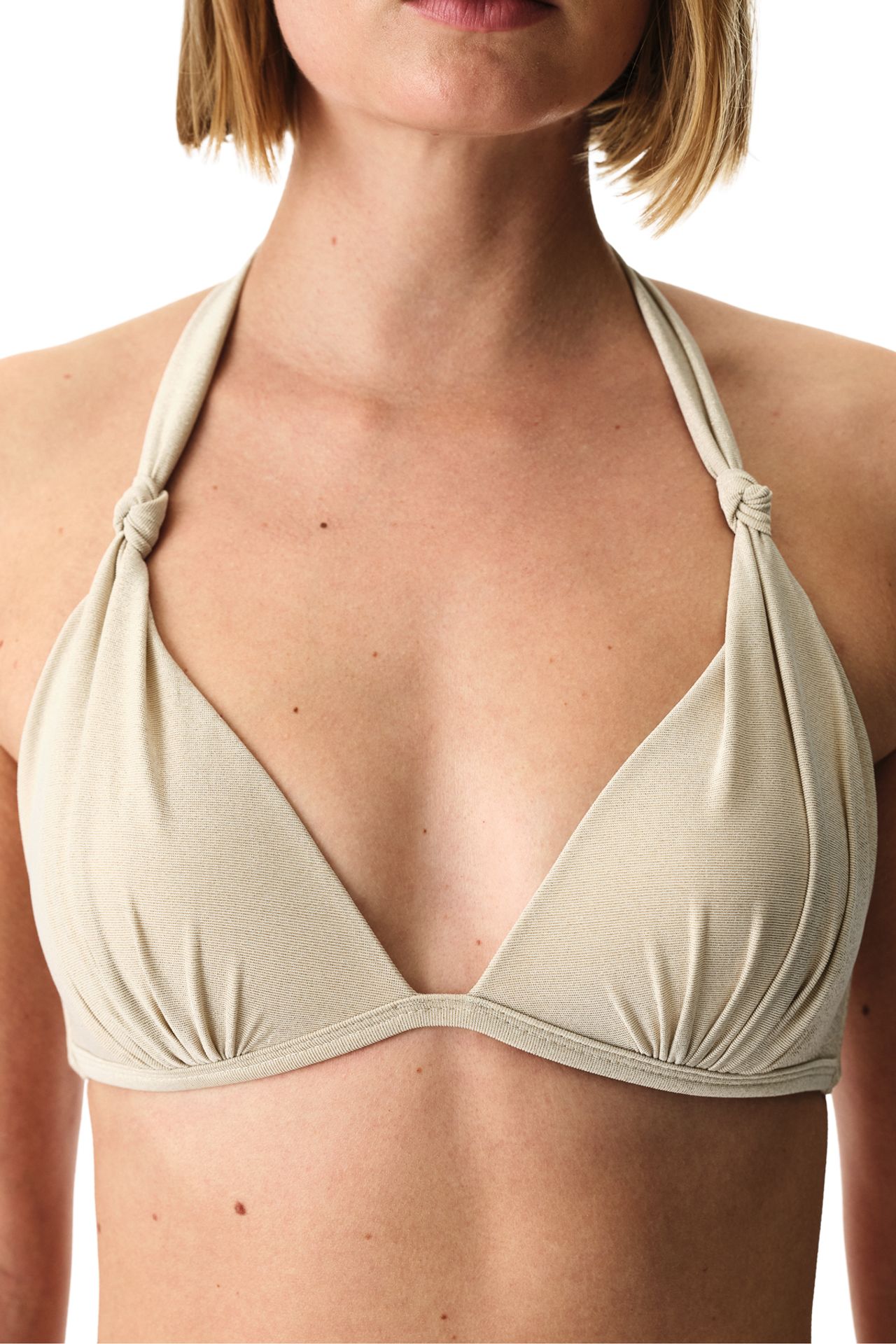 PENTI Devon Ruched Shimmery Bikini Top 3