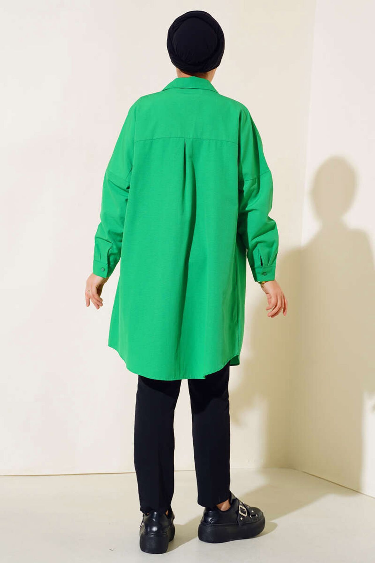 BDART Long Poplin Shirt with Button Closure 4