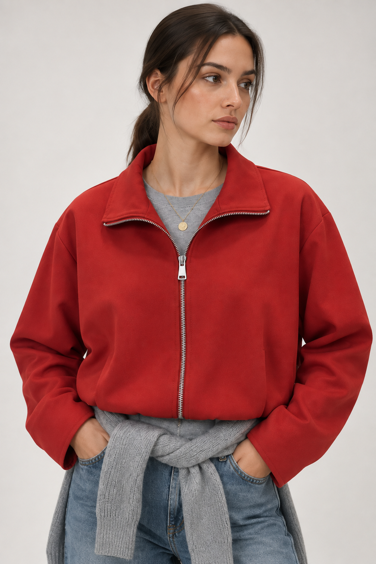 MIXRAY Women's Tailored Blazer 4
