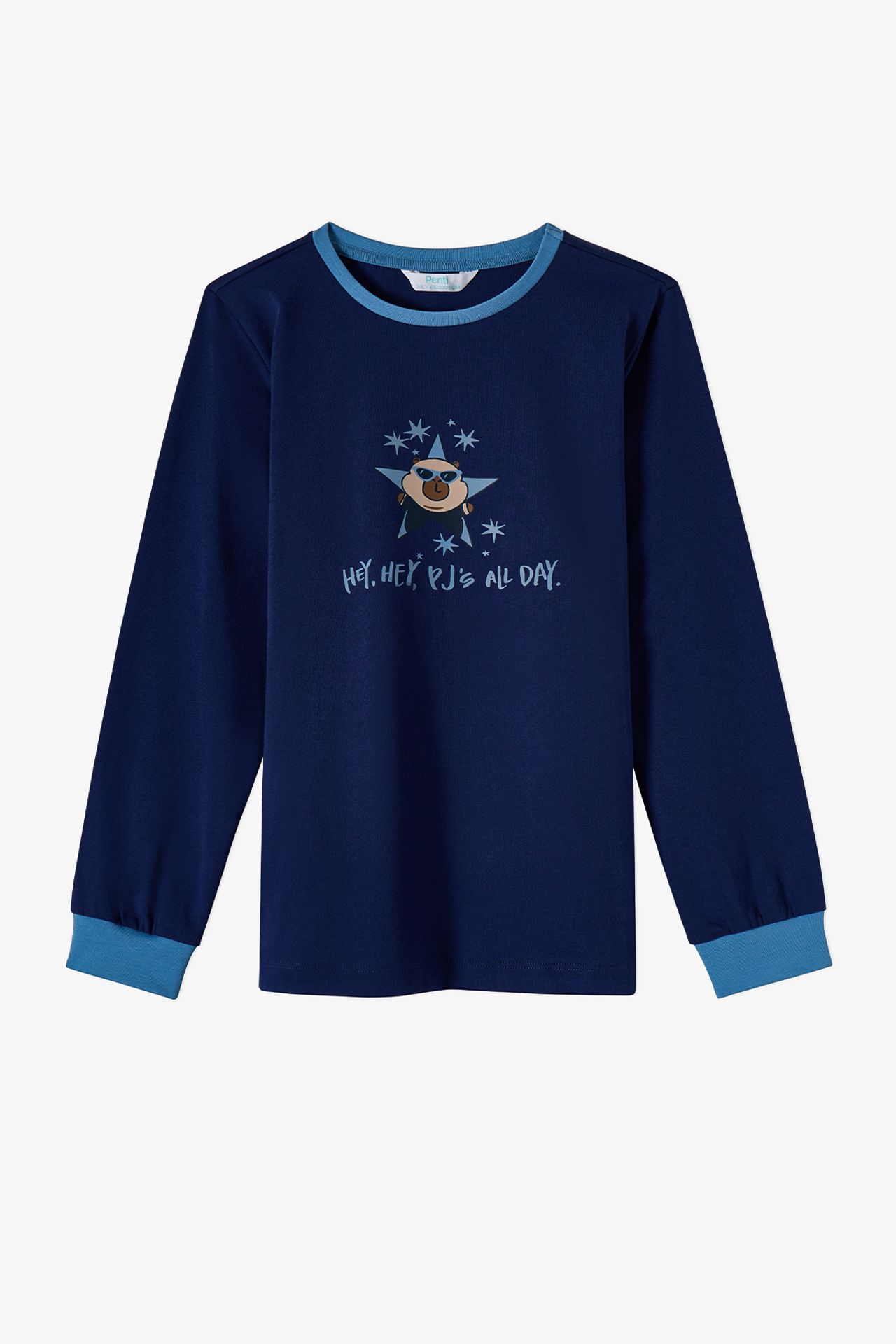 PENTI Boys' Rockstar Capy Cotton Long Sleeve Pajama Set 3