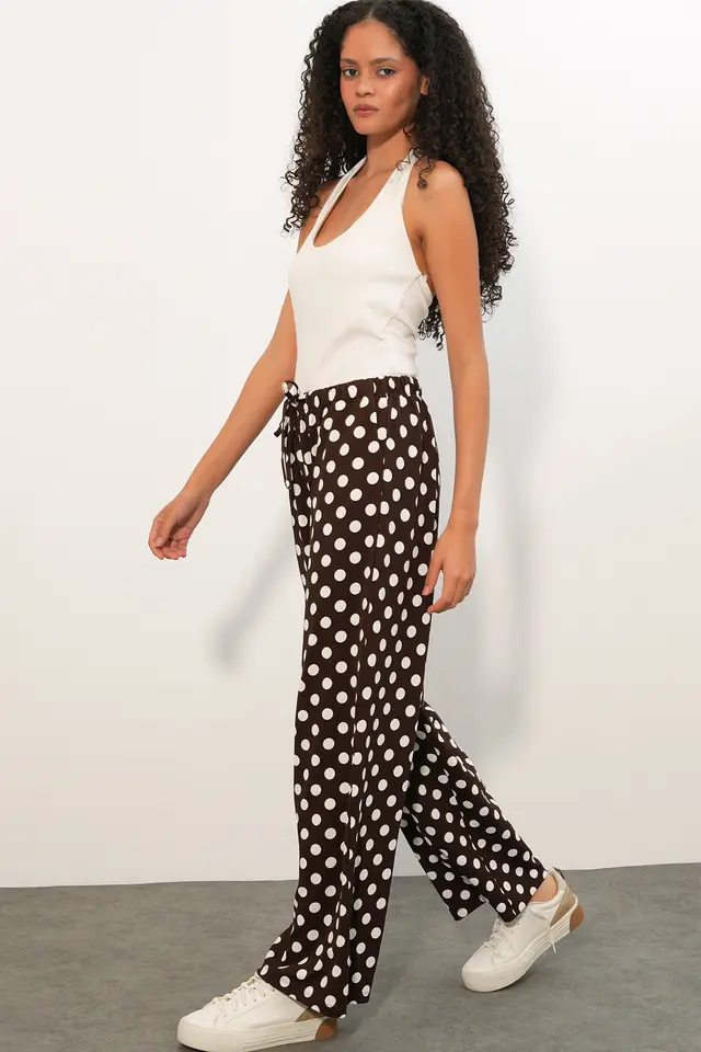 BDART Women's Polka Dot Wide Leg Pants