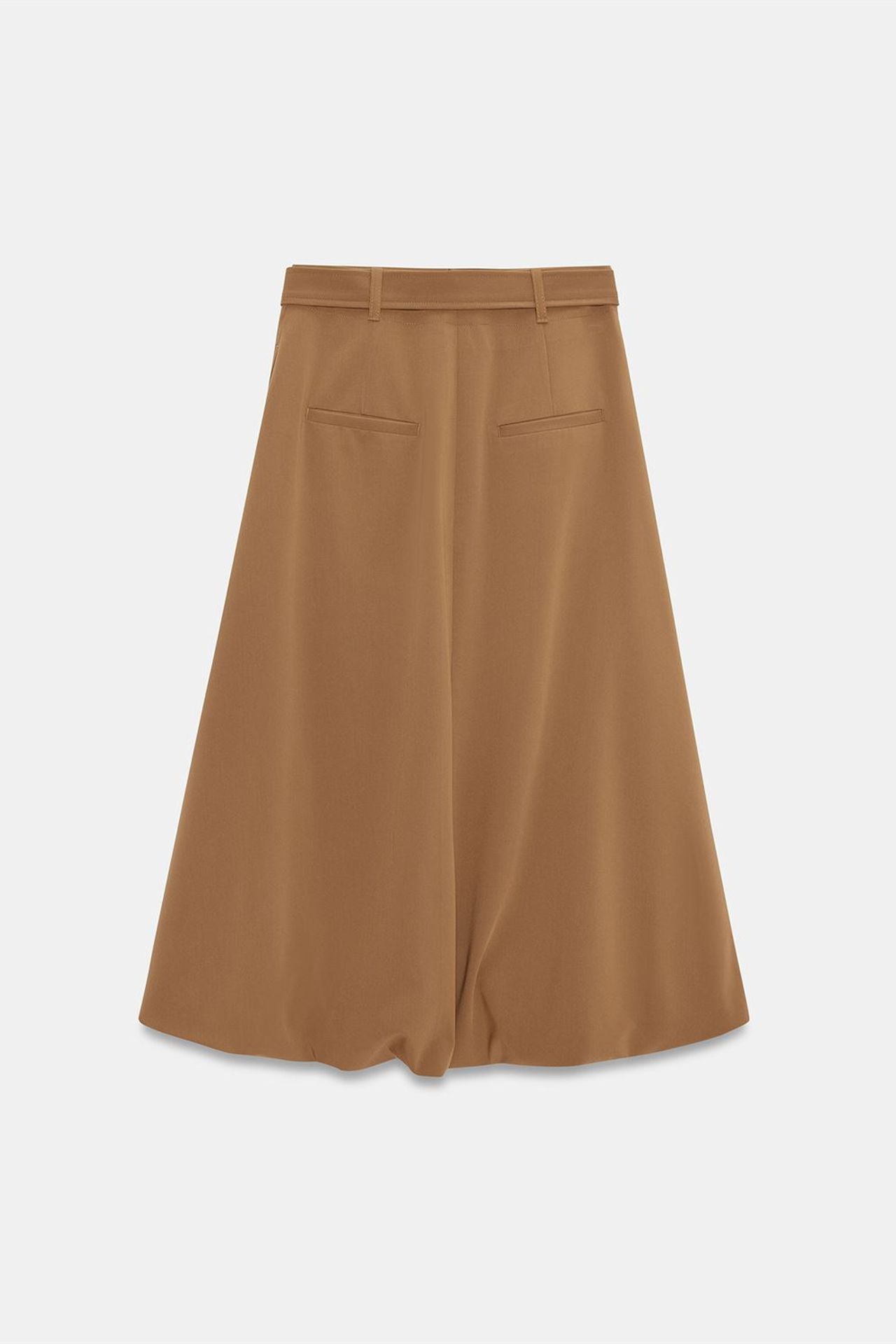 DILVIN High-waist Belted Midi Balloon Skirt 6