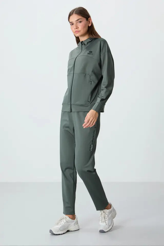 TOMMY Women’s Hooded Zip Sweatshirt And Pants Set
