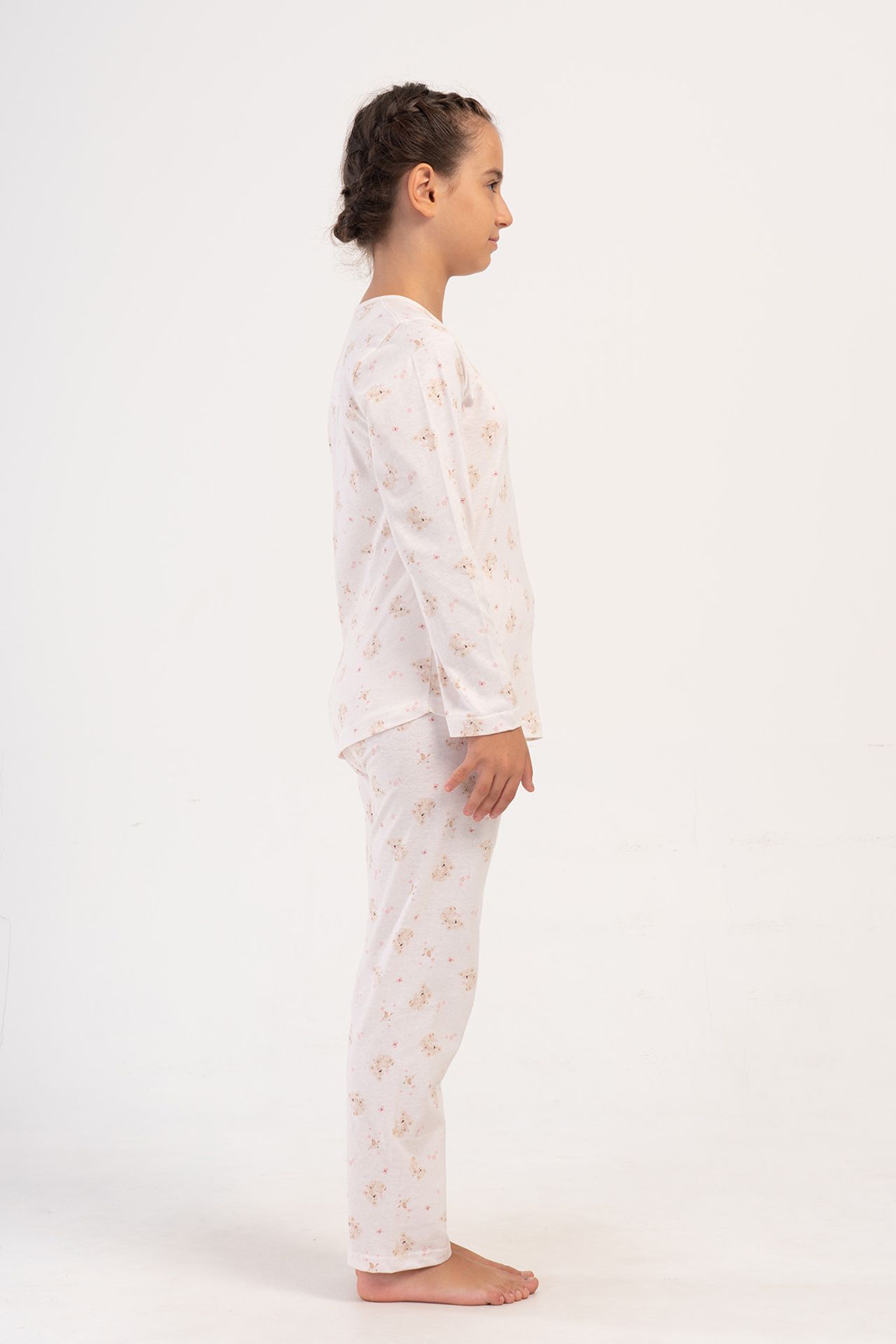 YAKE Baskılı İki Parçalı Pijama Takımı 2