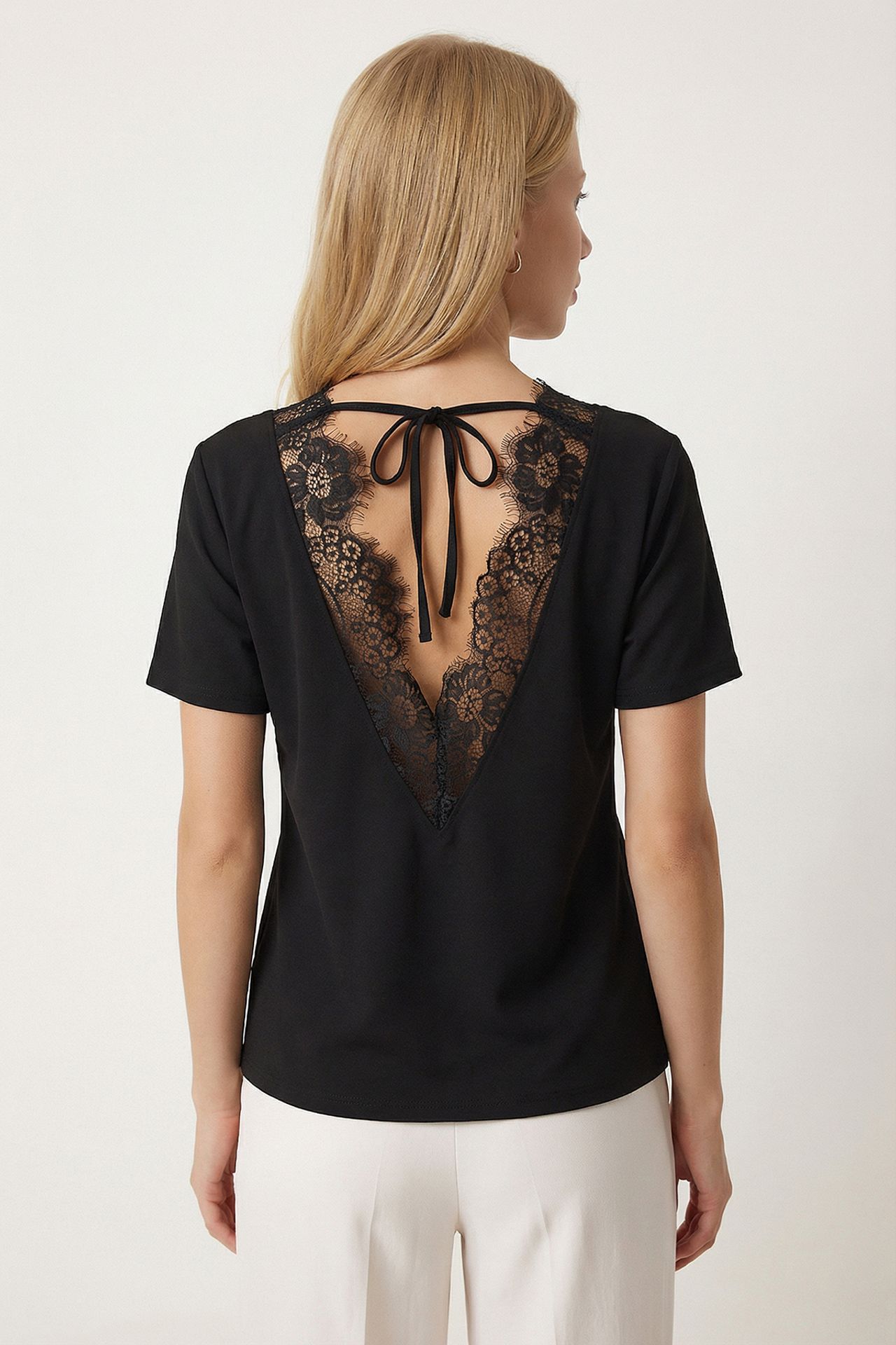 ISTANBUL Lace Tie Closure Blouse 6