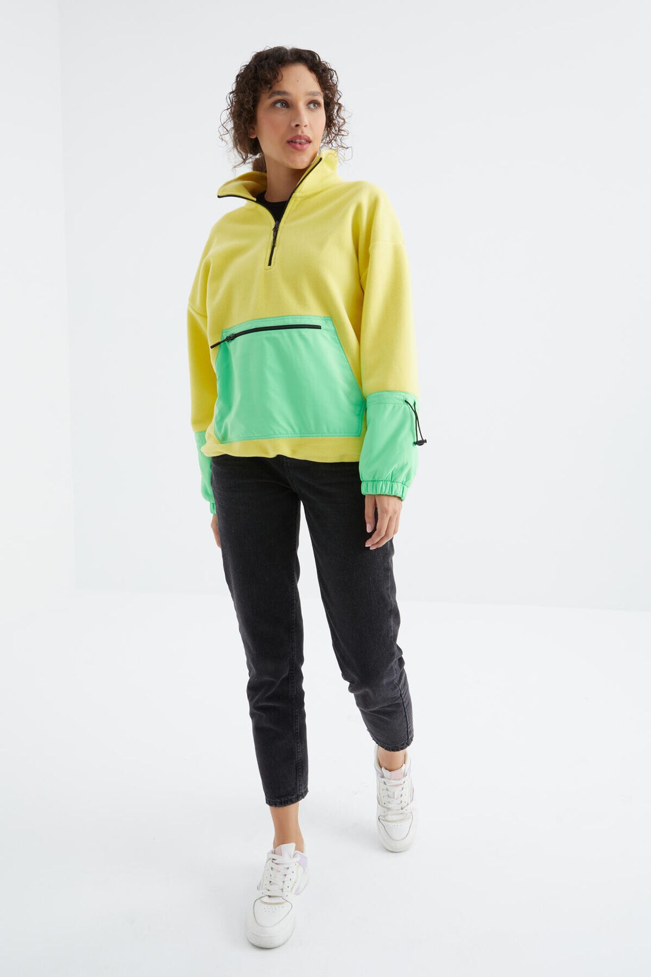 TOMMY Oversized Plush Half-Zip Sweatshirt 6