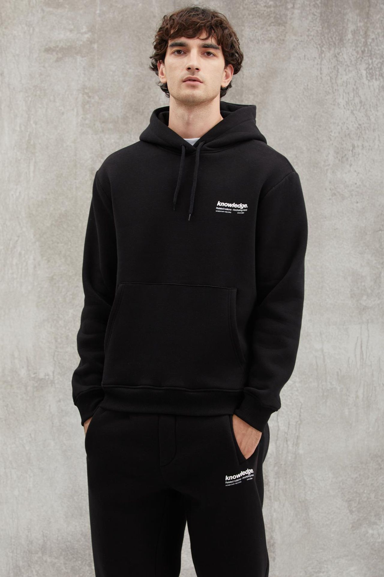 GRIMELANGE Baskılı Kapüşonlu Sweatshirt 5