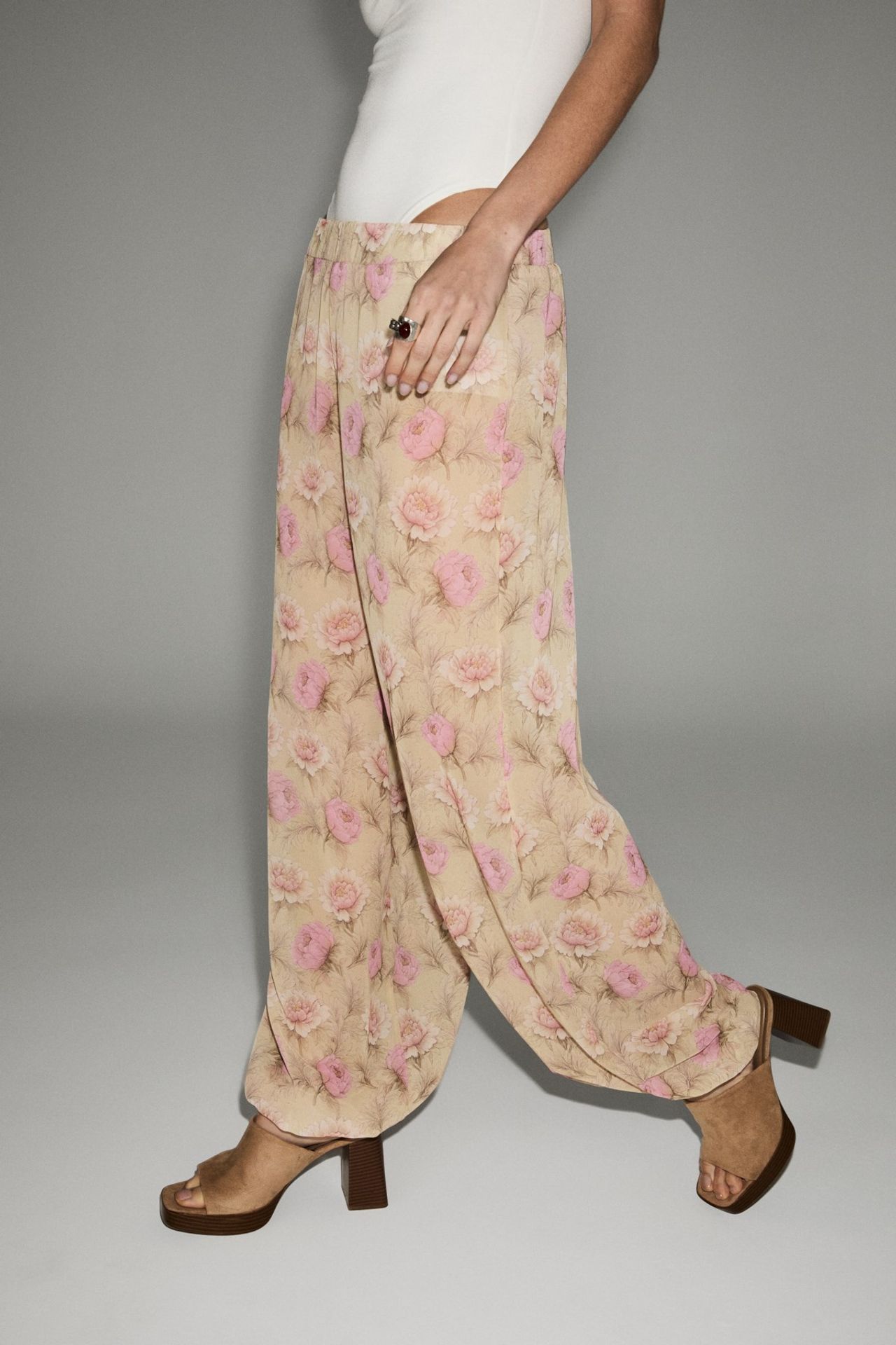 GRIMELANGE Leopard Elastic-Waist Hareem Pants 5