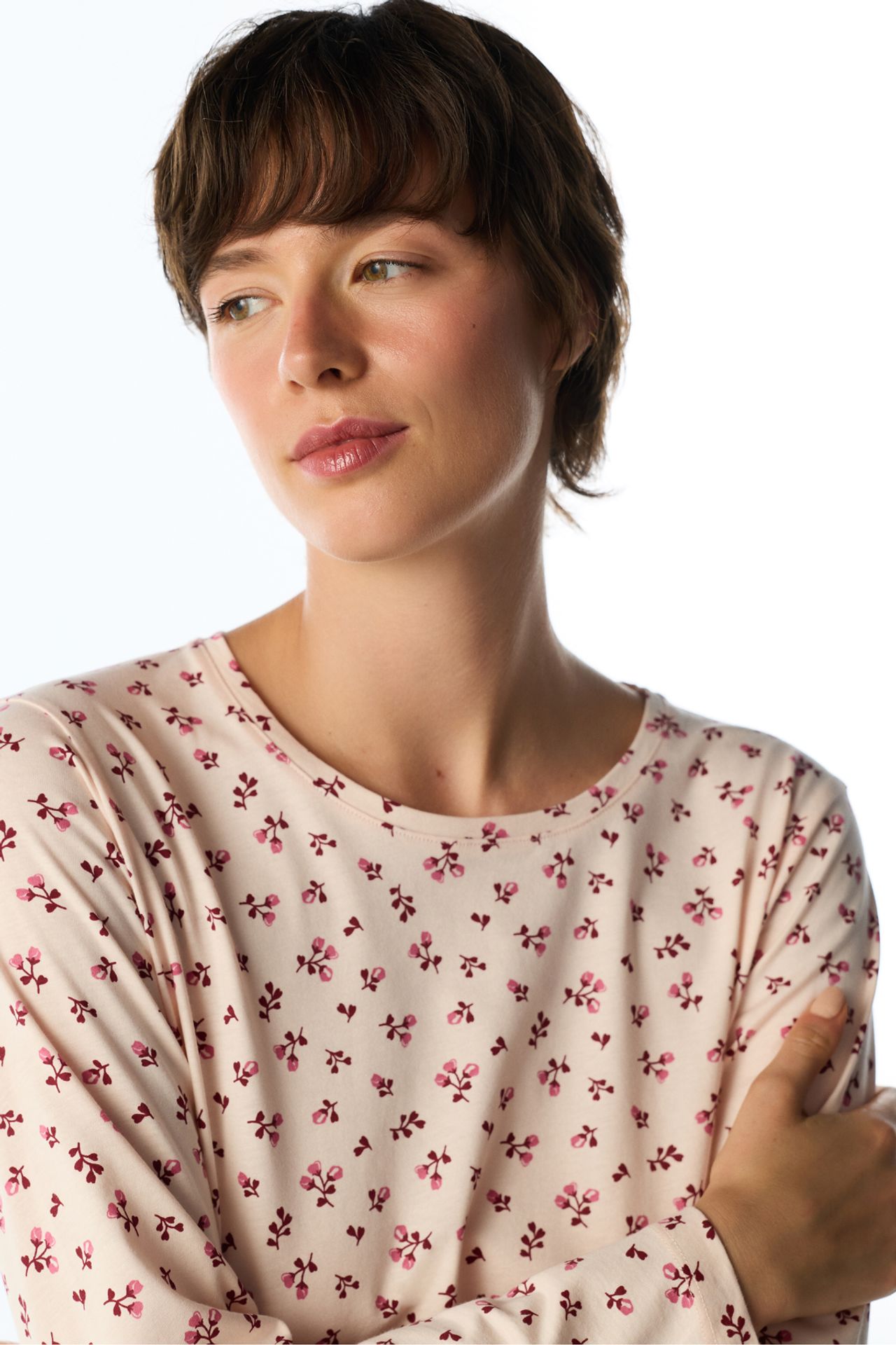 PENTI Petal Floral Long Sleeve Pants Pajama Set 3