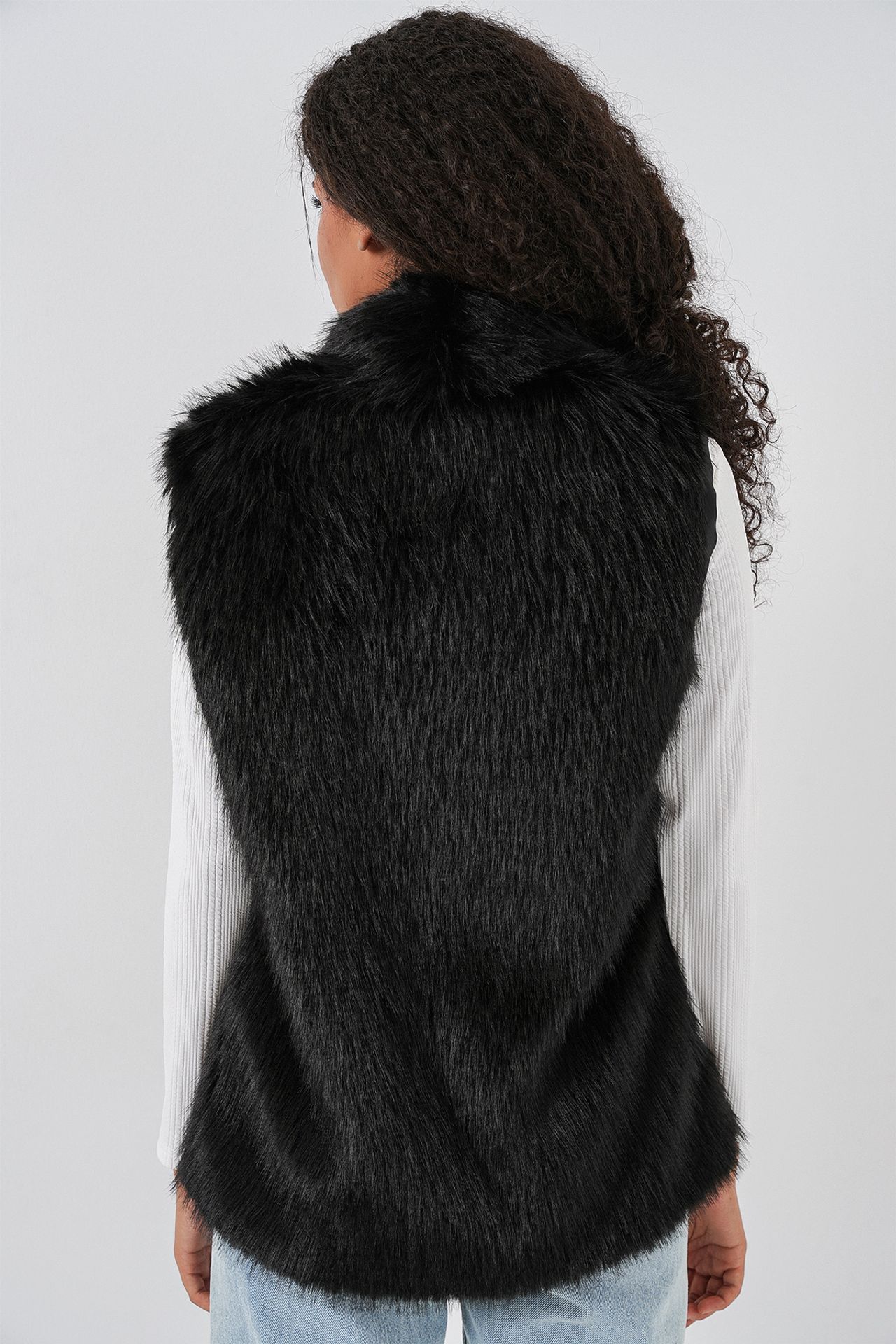 BDART Faux Fur Shawl Collar Vest 6