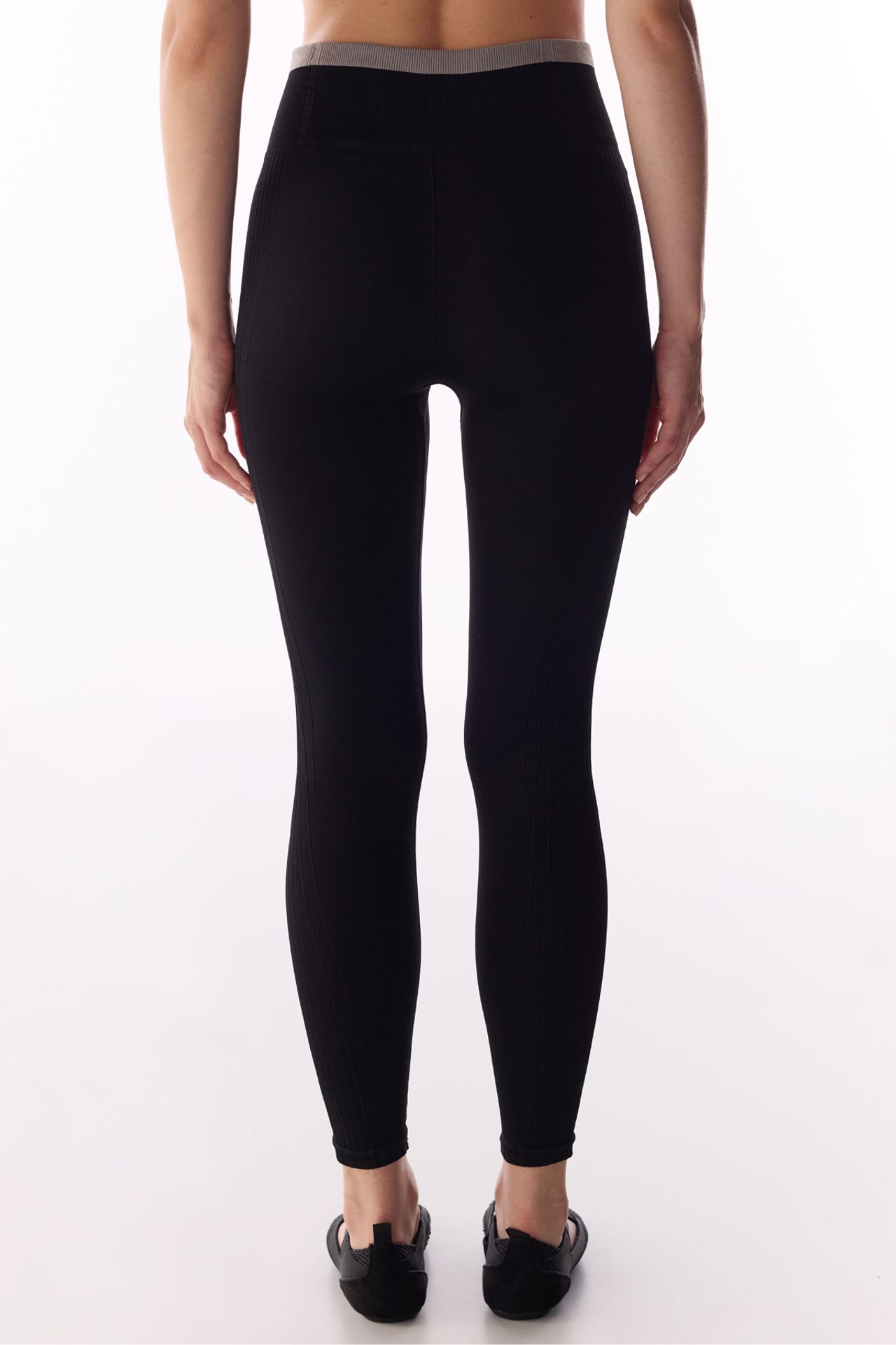 PENTI Women Seamless Leggings Line Waist Striped 4