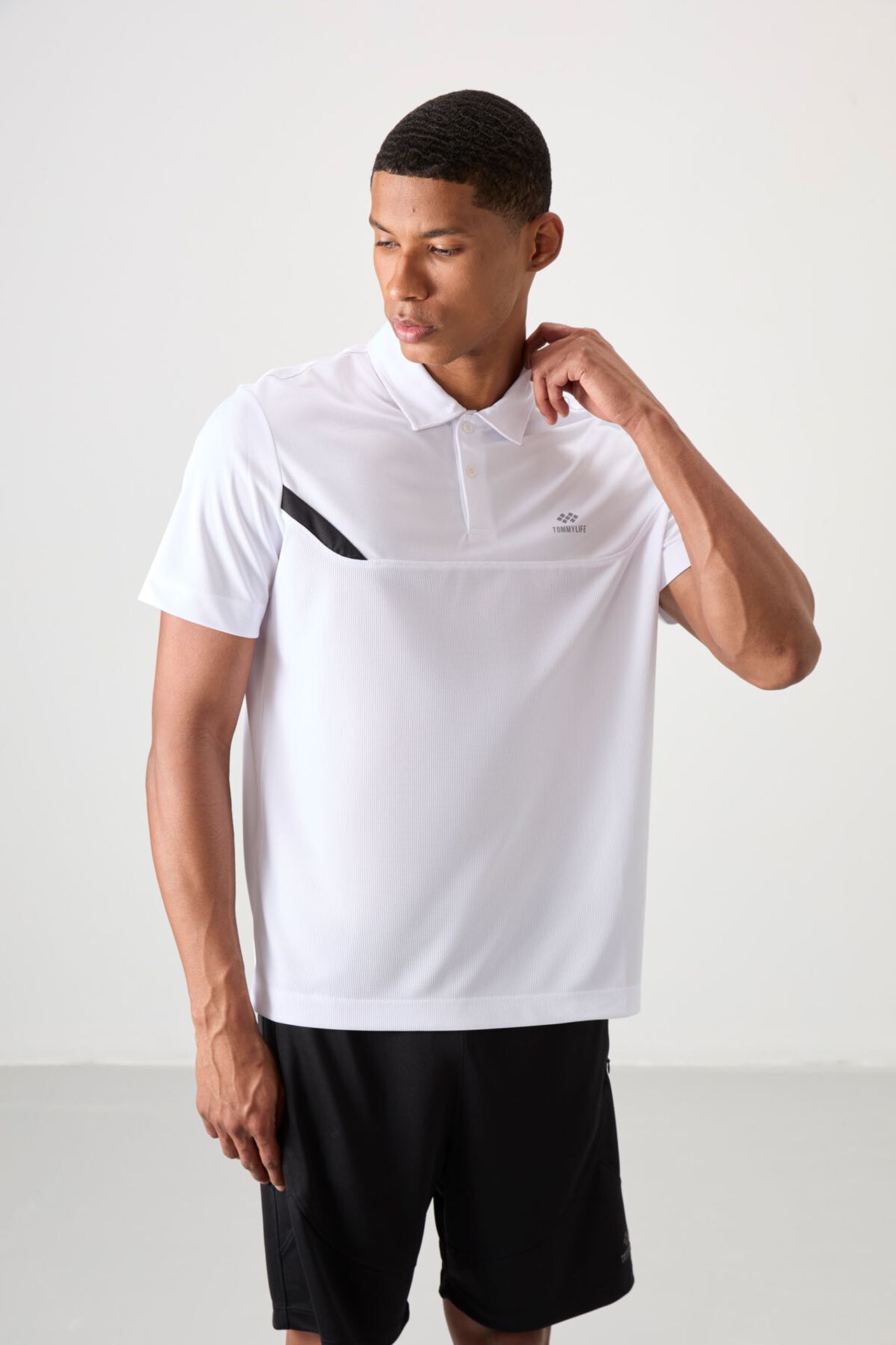 TOMMY Men's Polo Collar Short Sleeve T-Shirt 5