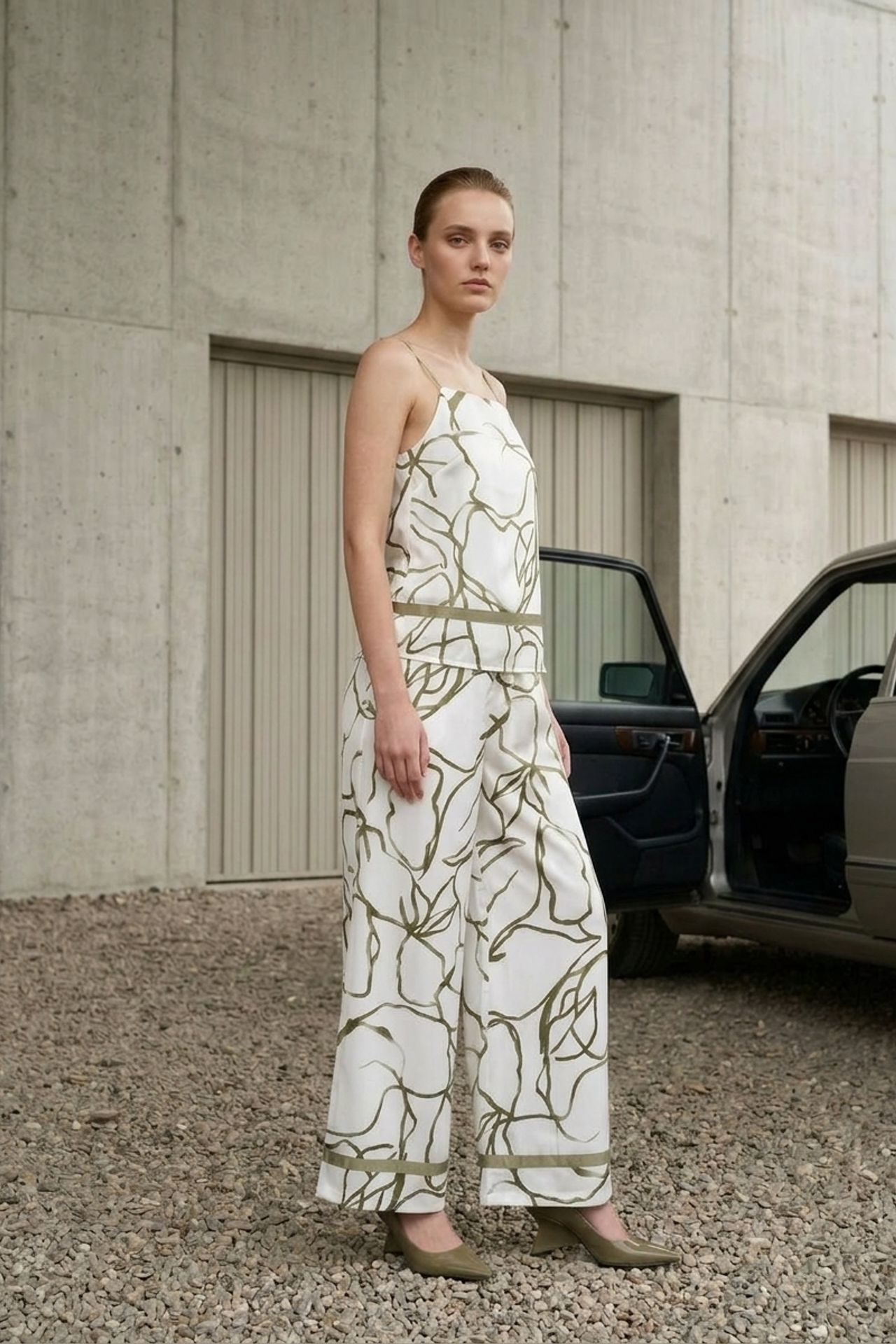 MY FASHION Lyocell Satin Two-Piece Coord 4