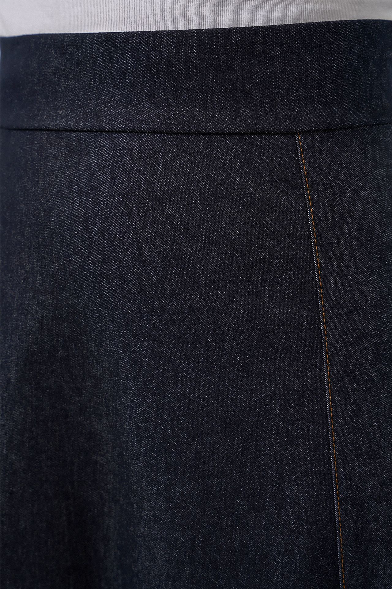 BDART High Waist Denim A-Line Maxi Skirt with Pockets
