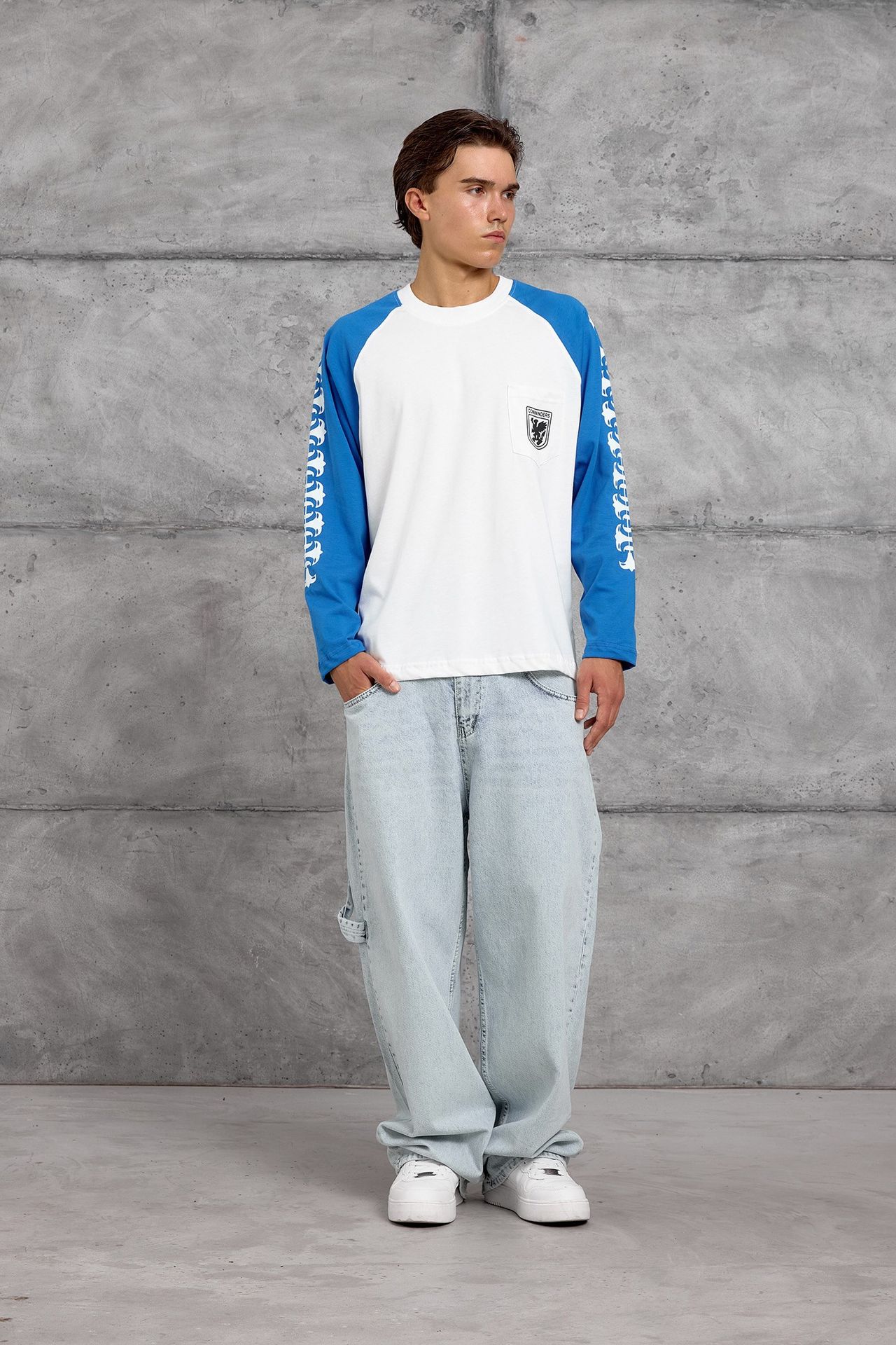 NOMARC Rahat Bisiklet Yaka Uzun Kollu Sweatshirt 2