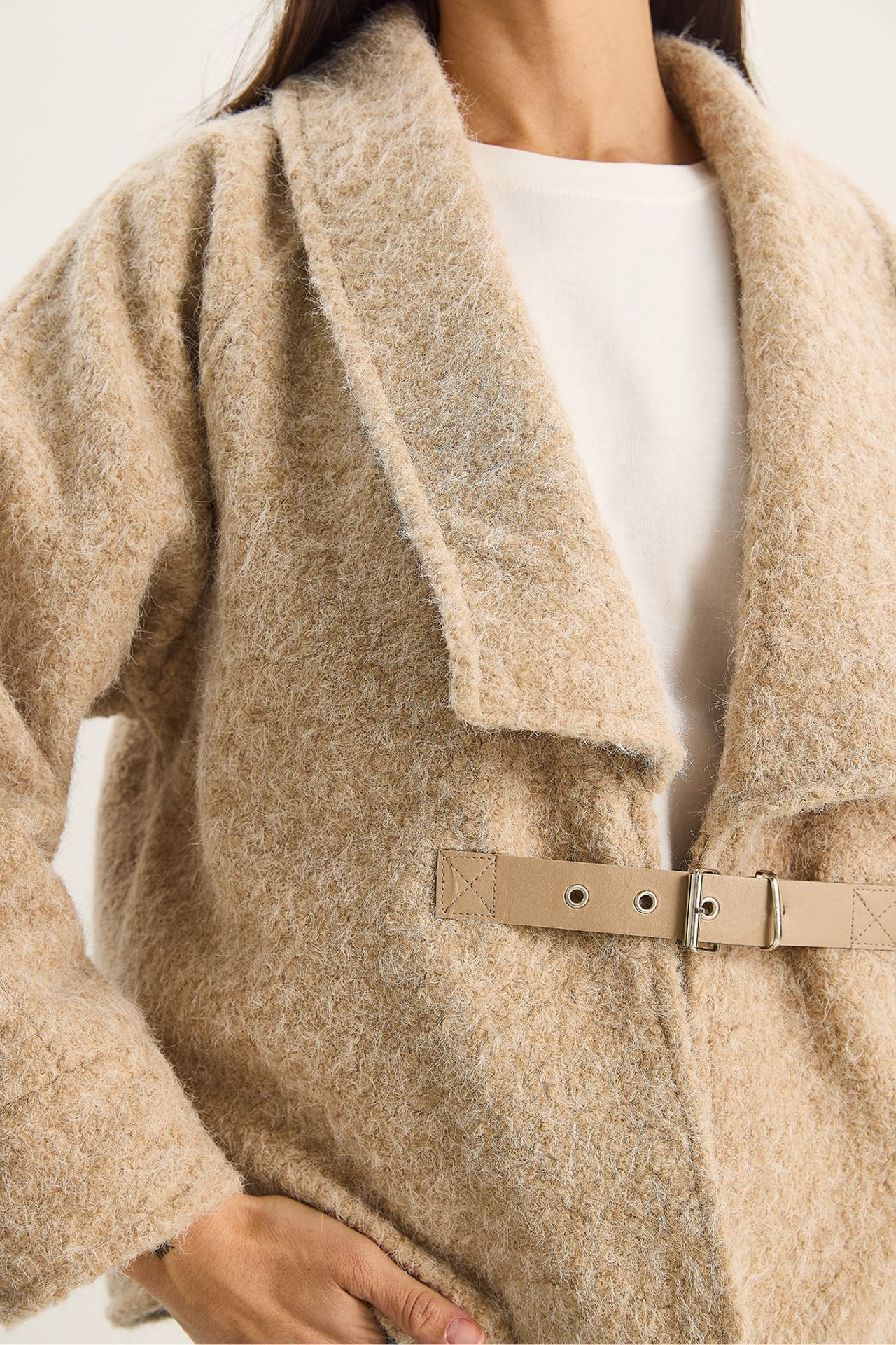 LUCCI Coat with Belt Detail