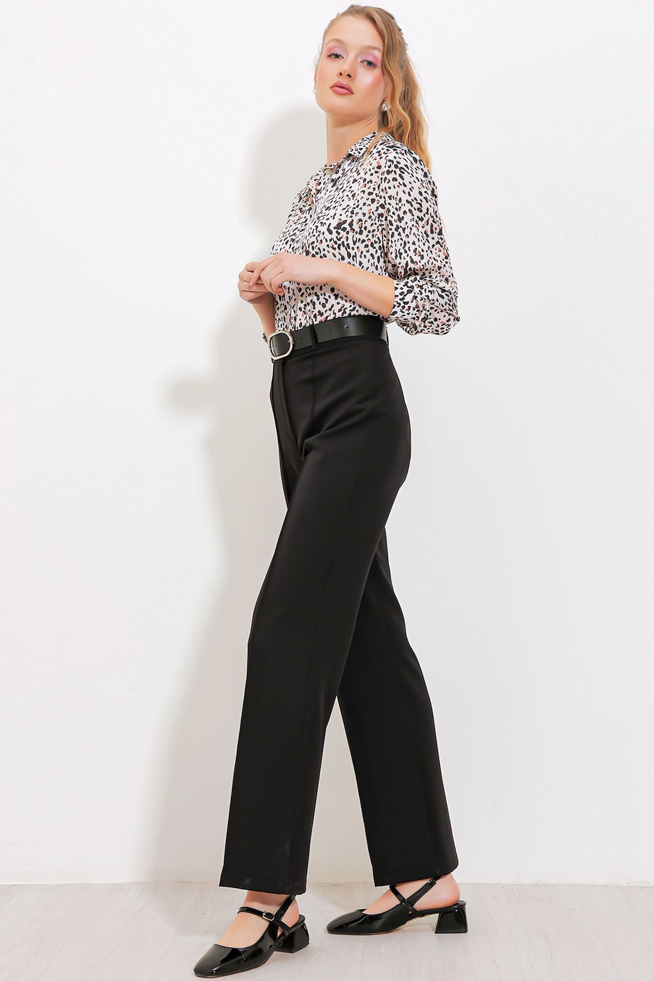 BDART High Waist Straight Leg Crepe Pants 2