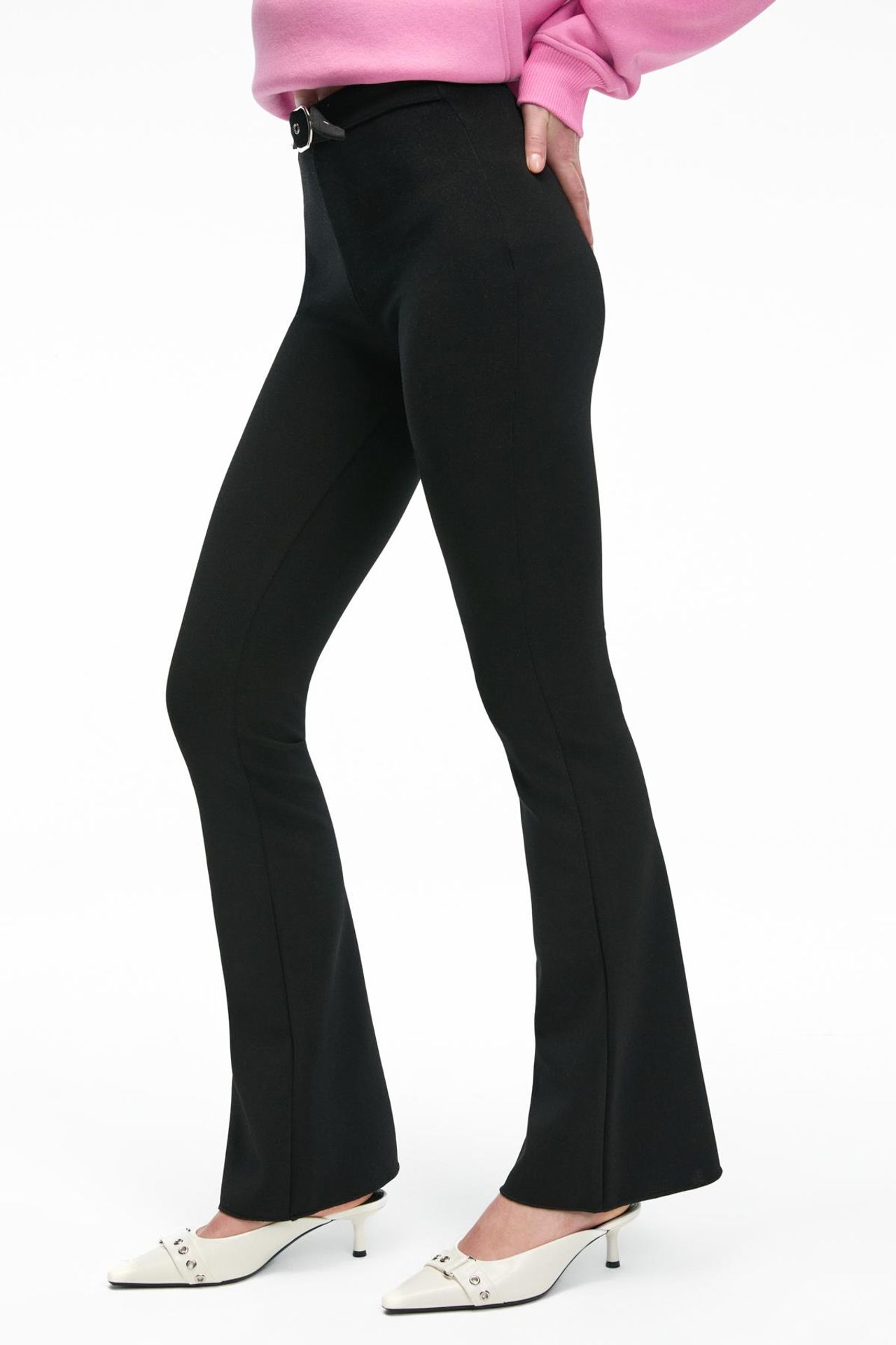 GRIMELANGE High Waist Flare Leg Pants 3