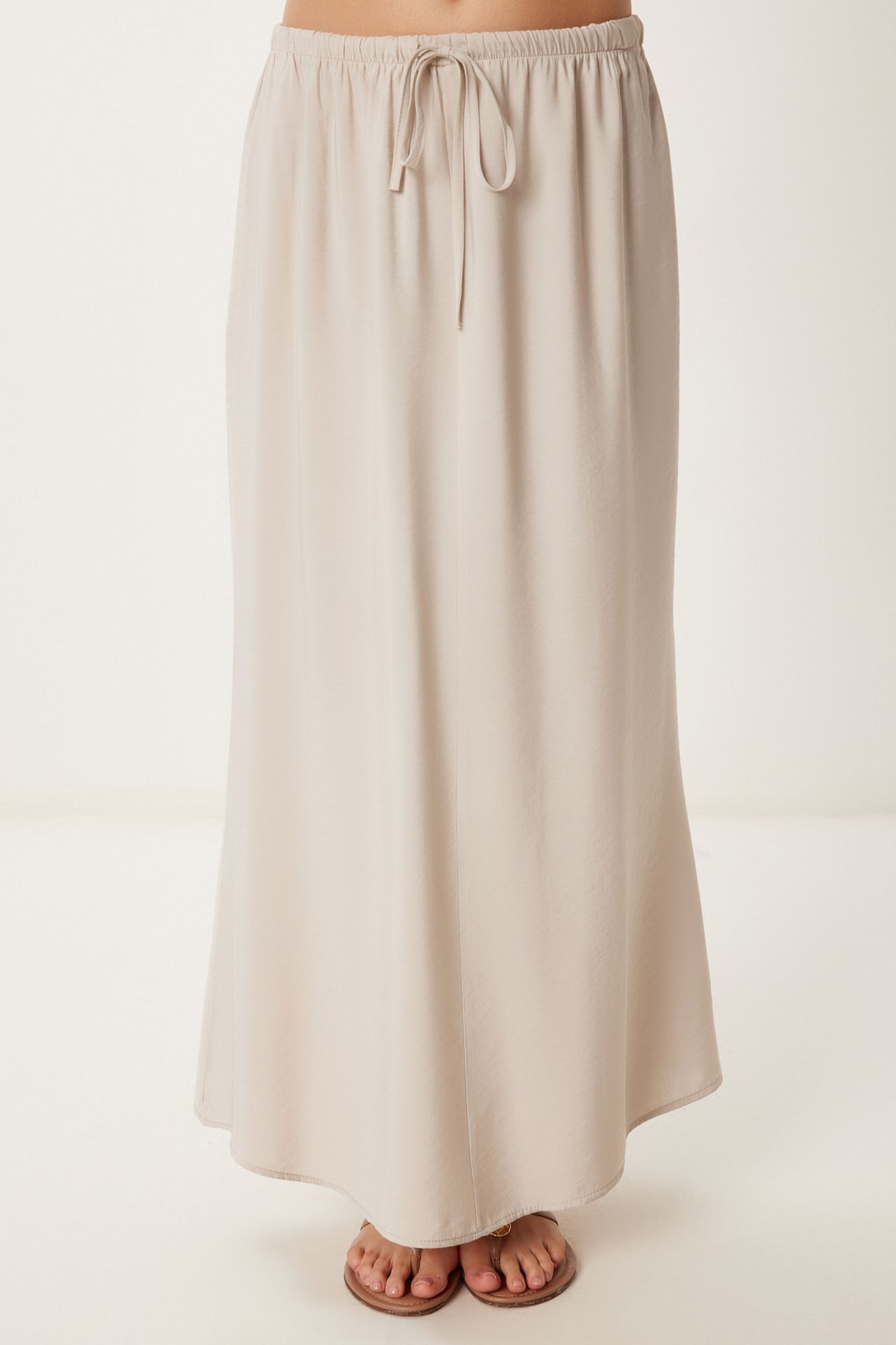 ISTANBUL Halter Tie-Detail Blouse and Wide-Leg Skirt Set 6