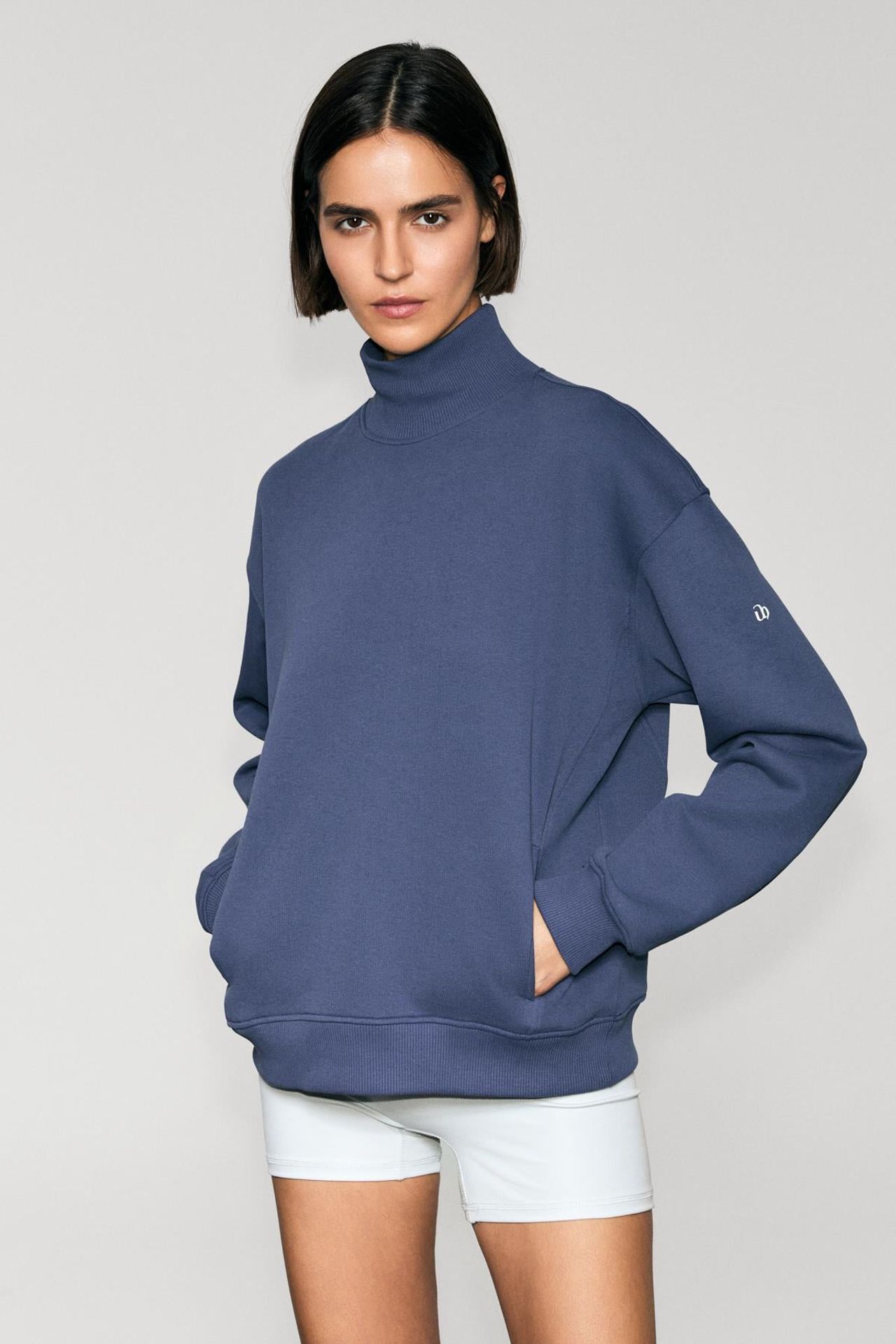 GRIMELANGE Turtleneck Pocket Sweatshirt 2