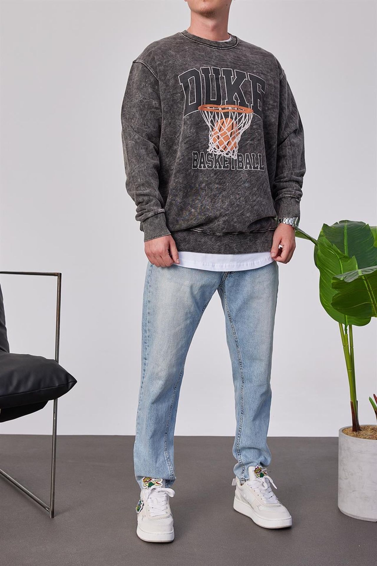 NOMARC Rahat Bisiklet Yaka Sweatshirt 4