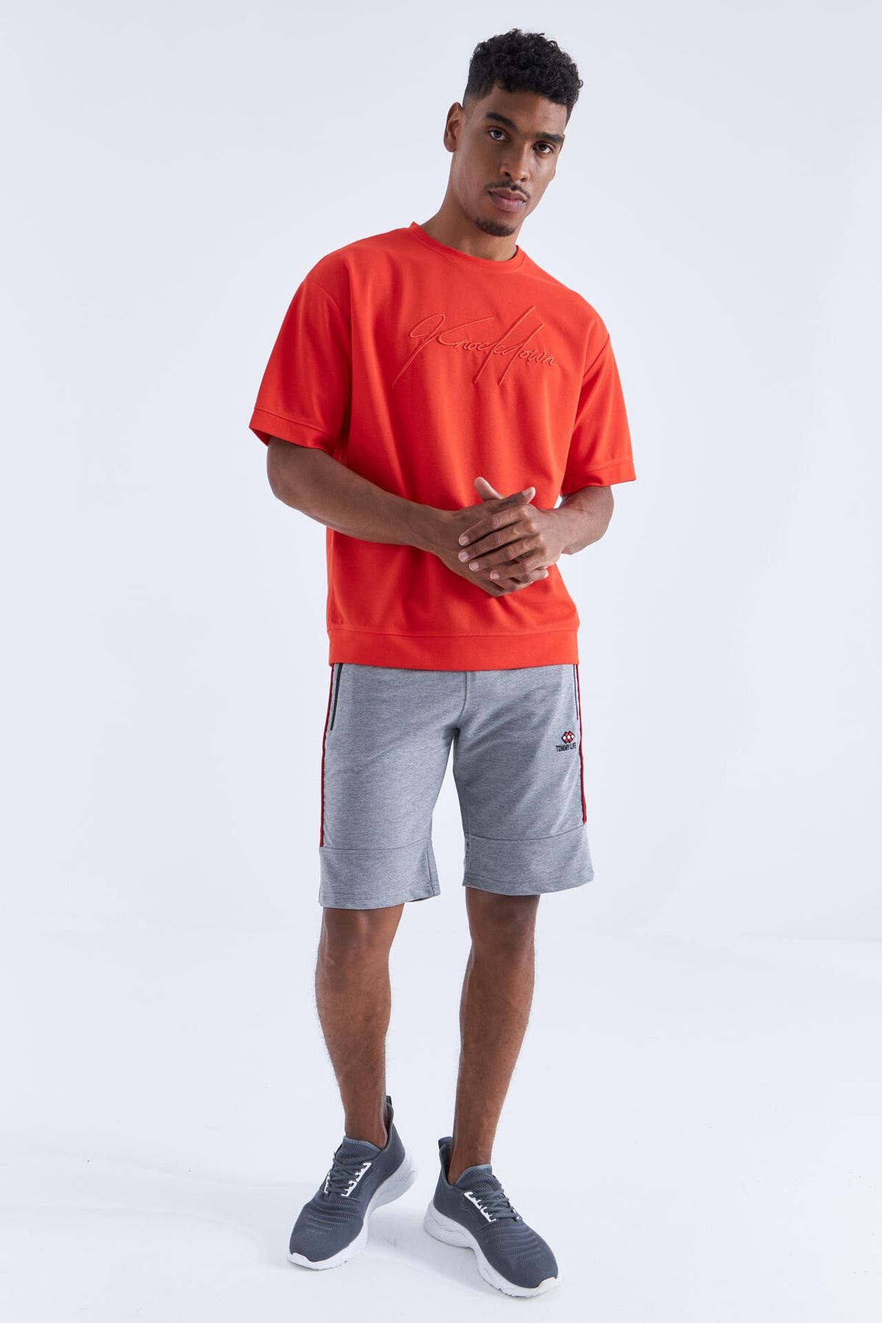 TOMMY Men's Striped Jersey Shorts 5