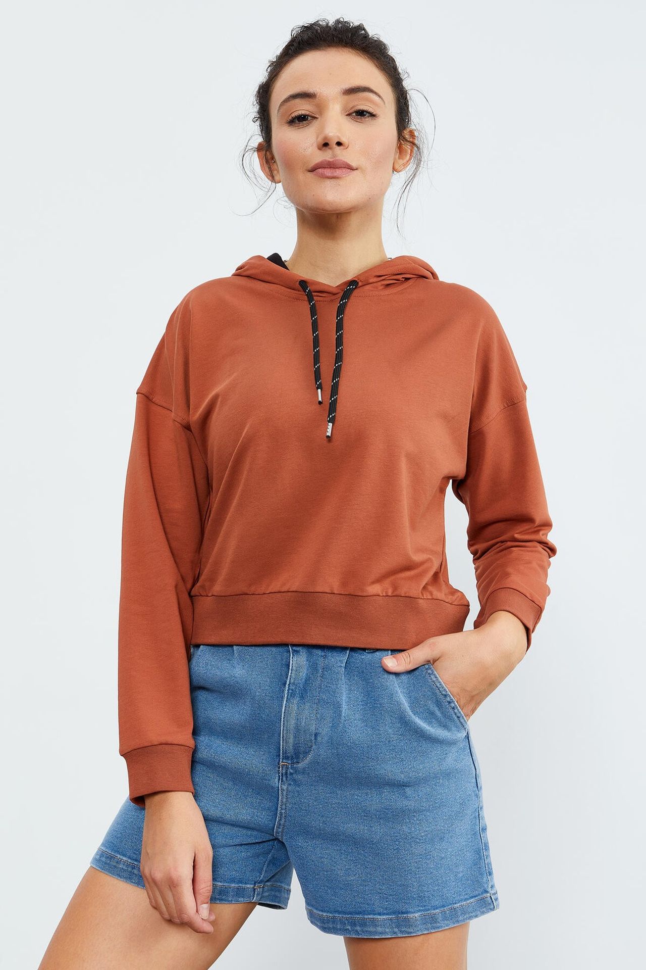 TOMMY Relaxed Hooded Sweatshirt With Tie Detail 5
