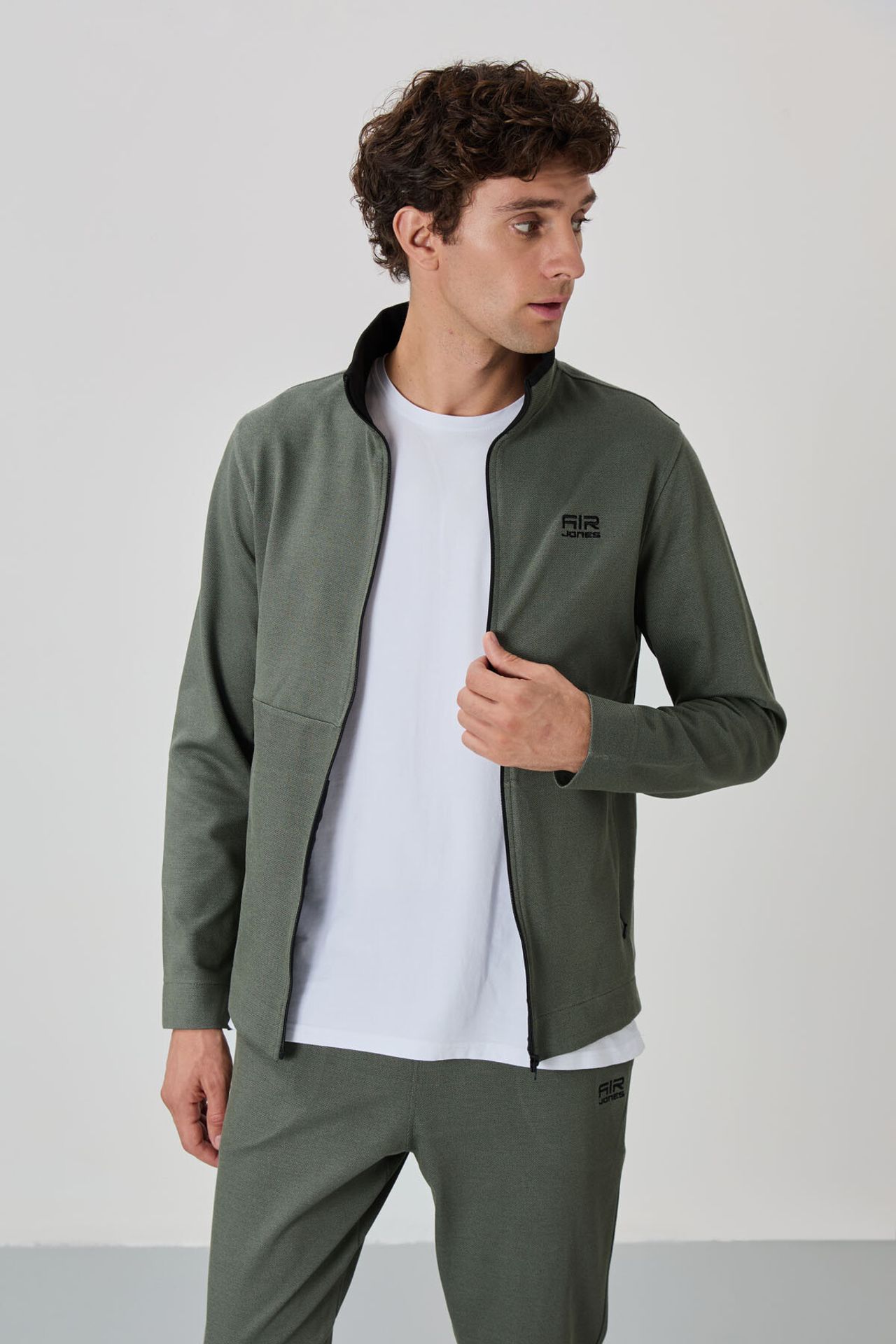 TOMMY Men's Zip-collar Sweatshirt And Pants Set 2