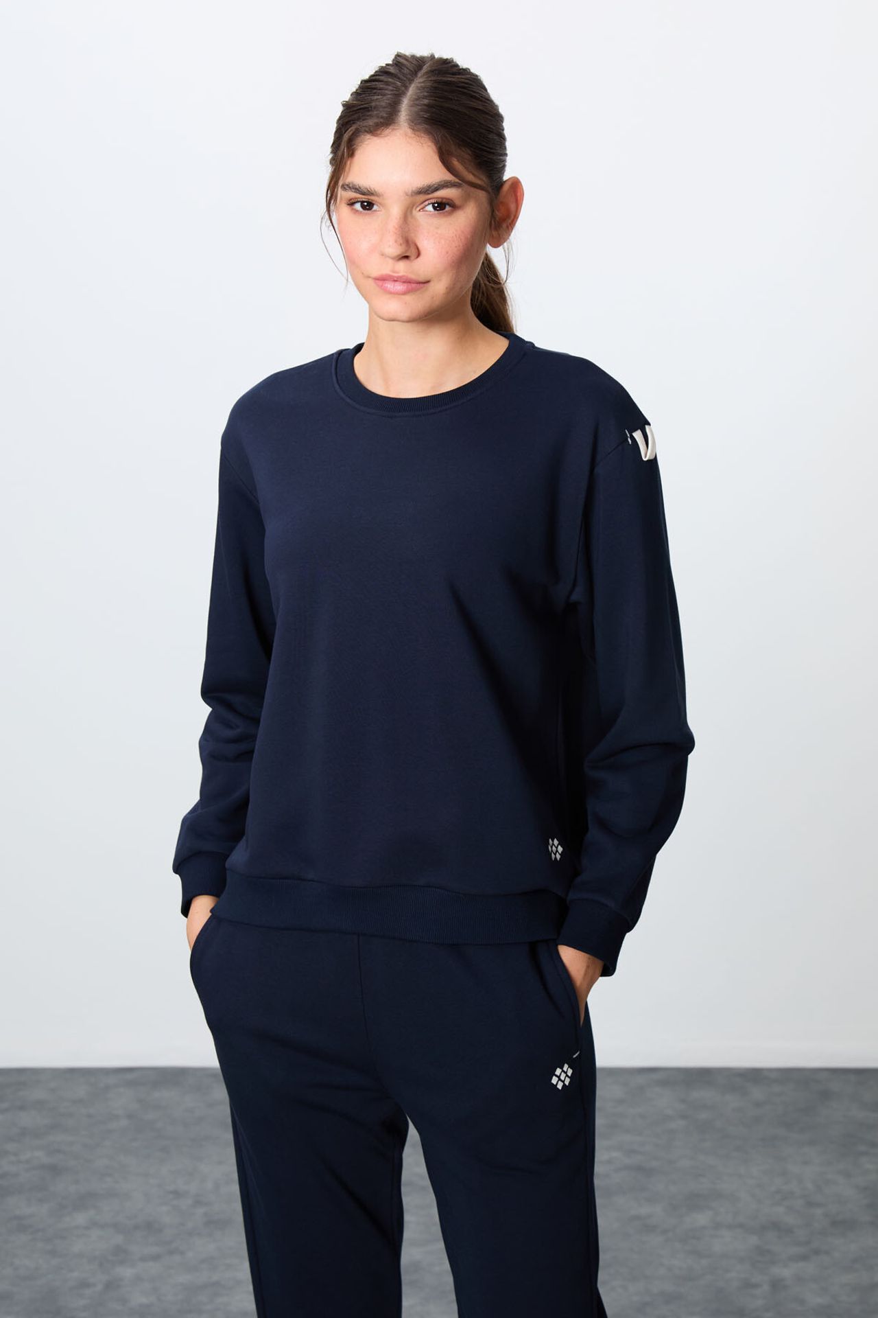 TOMMY Oversized Ribbed Sweatshirt And Pants Set 2