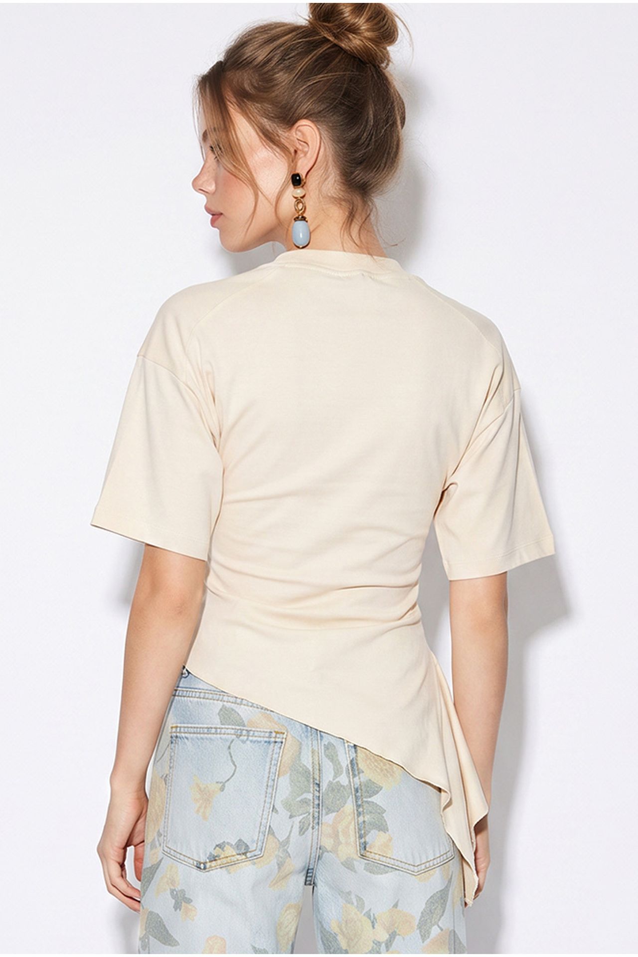 LUCCI Drape Detaylı Dar Kesim Jarse Bluz 6