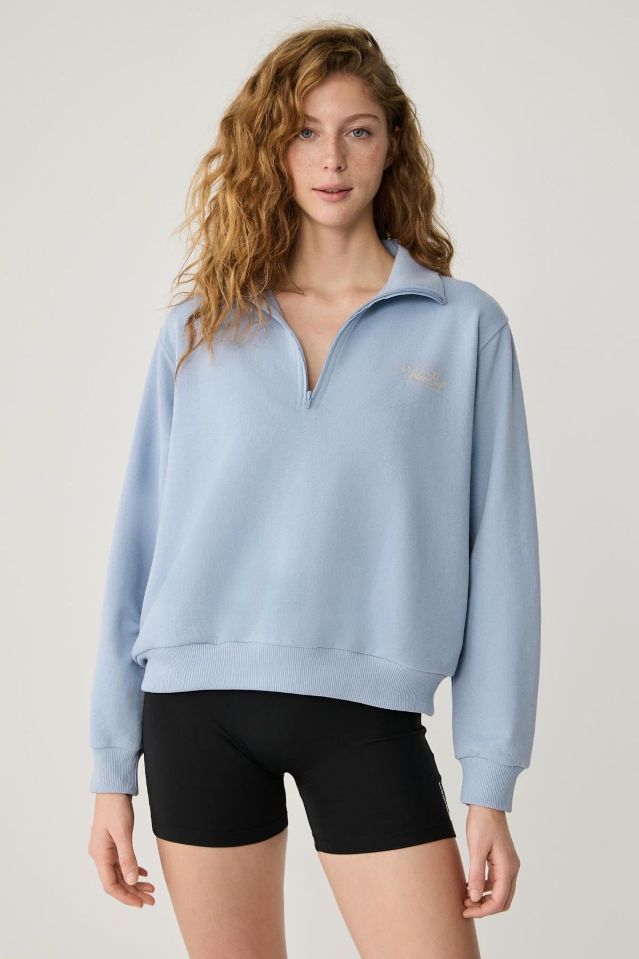 GRIMELANGE Half Zip Relaxed Sweatshirt 1