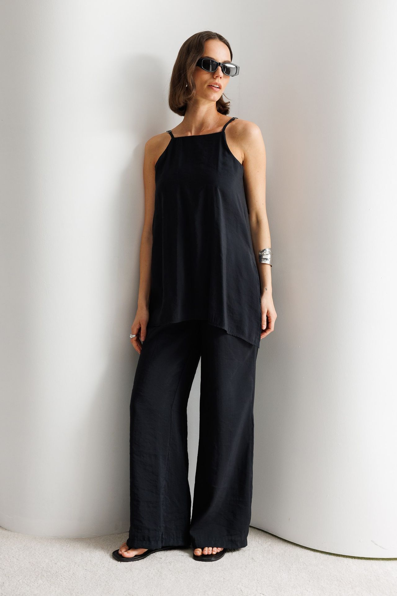 MIXRAY Geniş Paça Halter Tulum 3