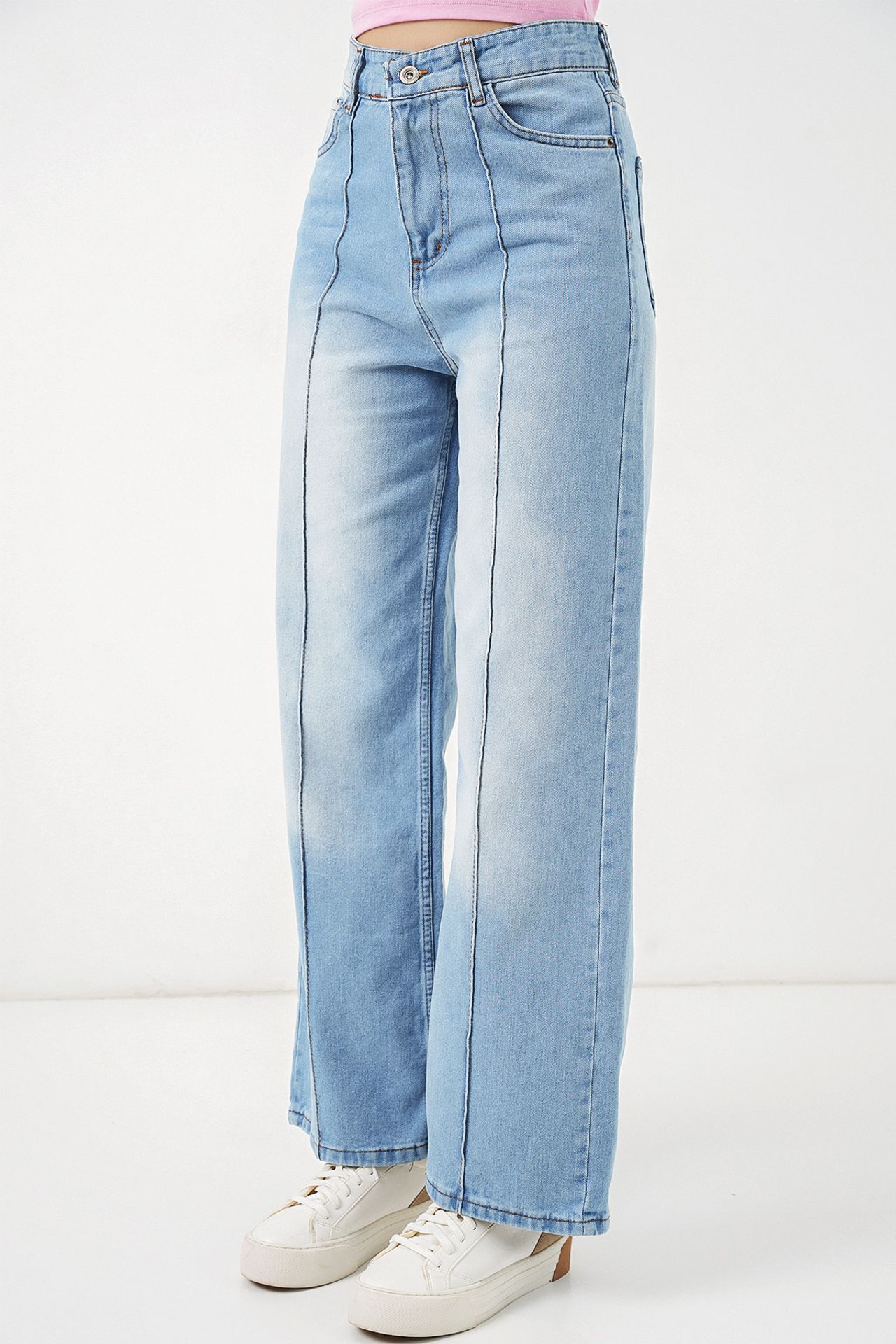 BDART High-Waist Wide-Leg Cotton Jeans 4