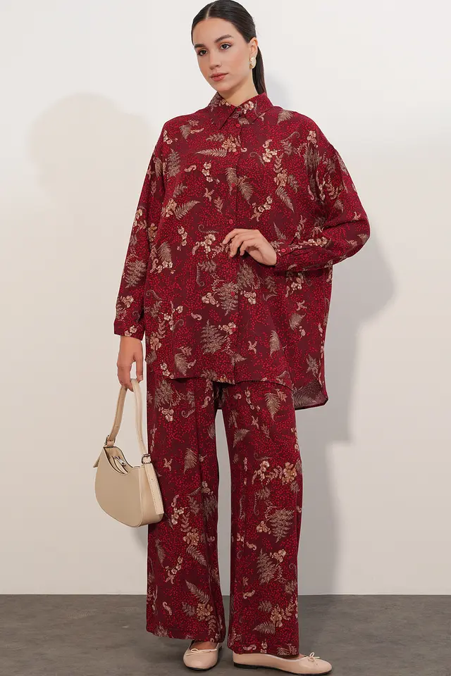 BDART Oversized Floral Shirt Trousers 2-Piece