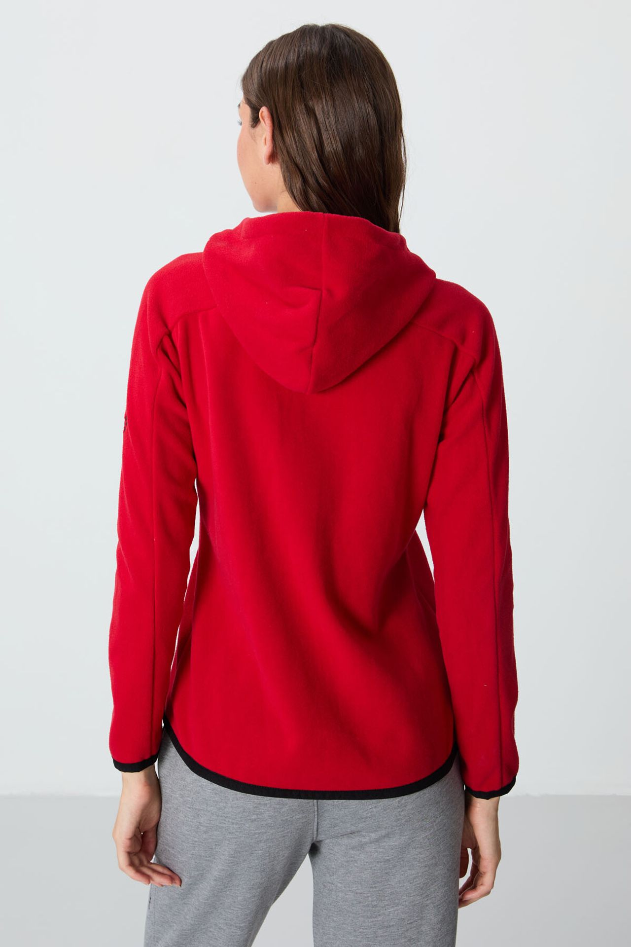 TOMMY Women's Plush Zip-up Hooded Sweatshirt 6