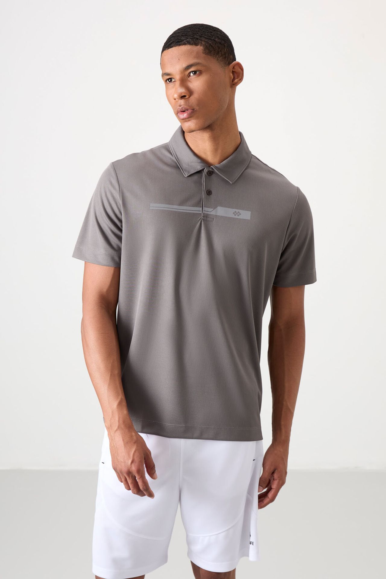 TOMMY Men's Polo Collar Button T-Shirt 4