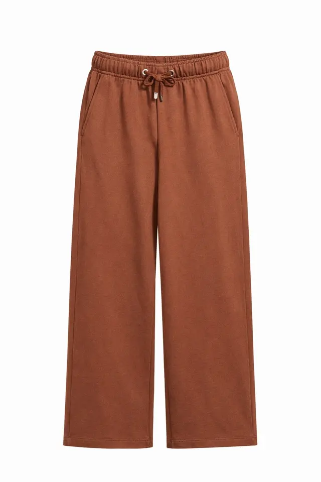 MIXRAY Women's Elastic Waist Wide Leg Pants