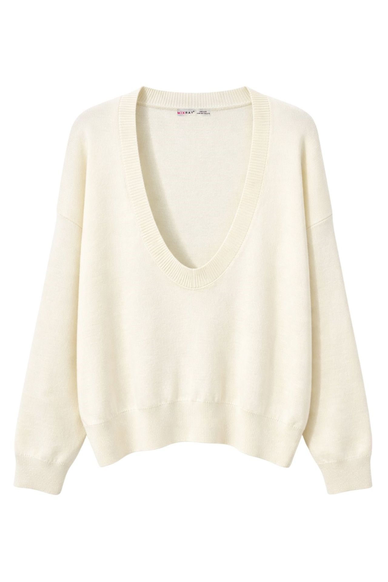MIXRAY Women's Cotton-Blend Sweater 1